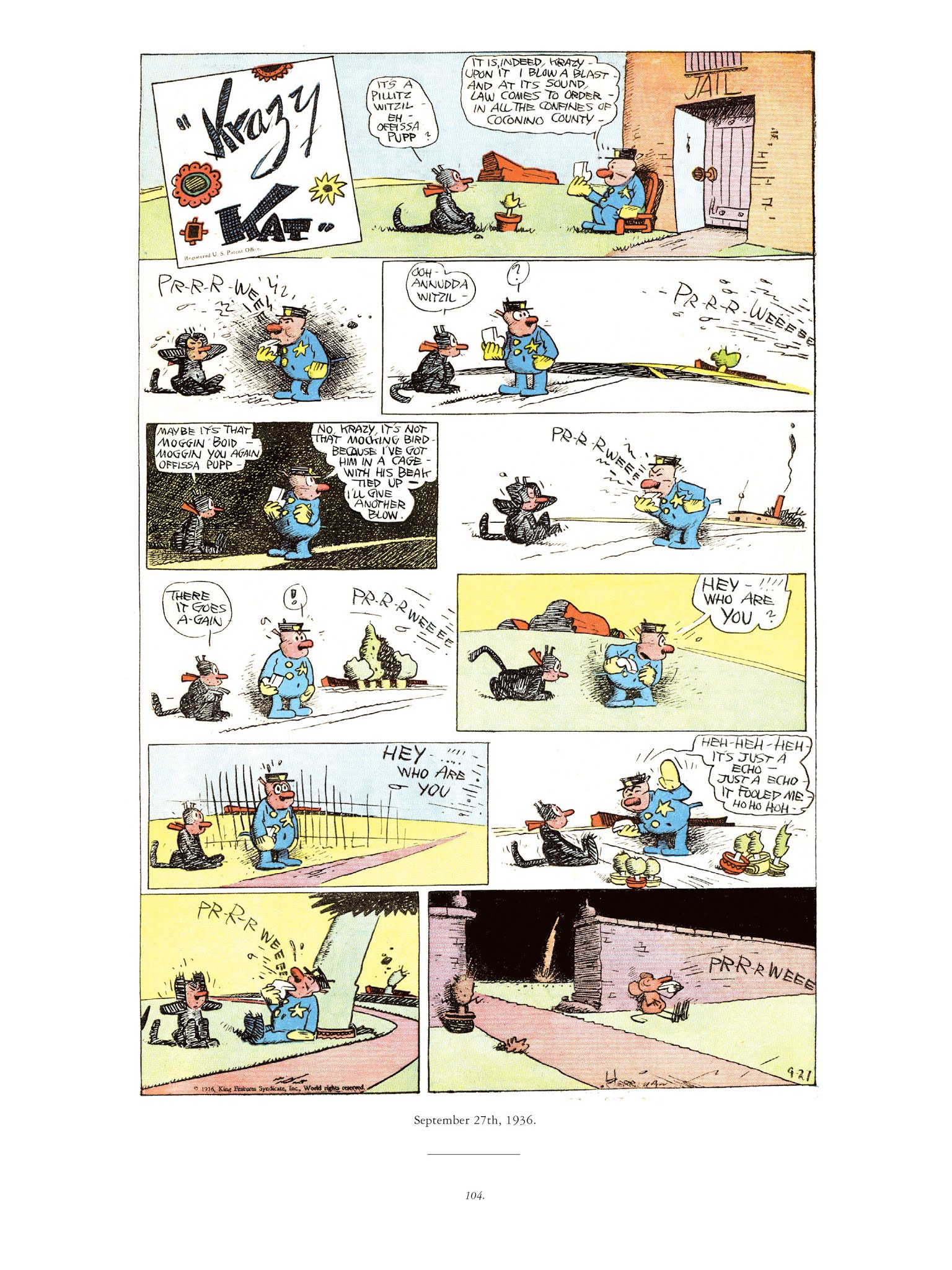 Read online Krazy & Ignatz comic -  Issue # TPB 9 - 102