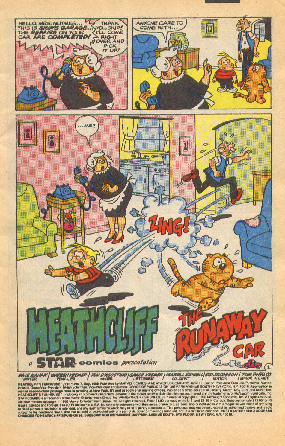 Read online Heathcliff's Funhouse comic -  Issue #7 - 2
