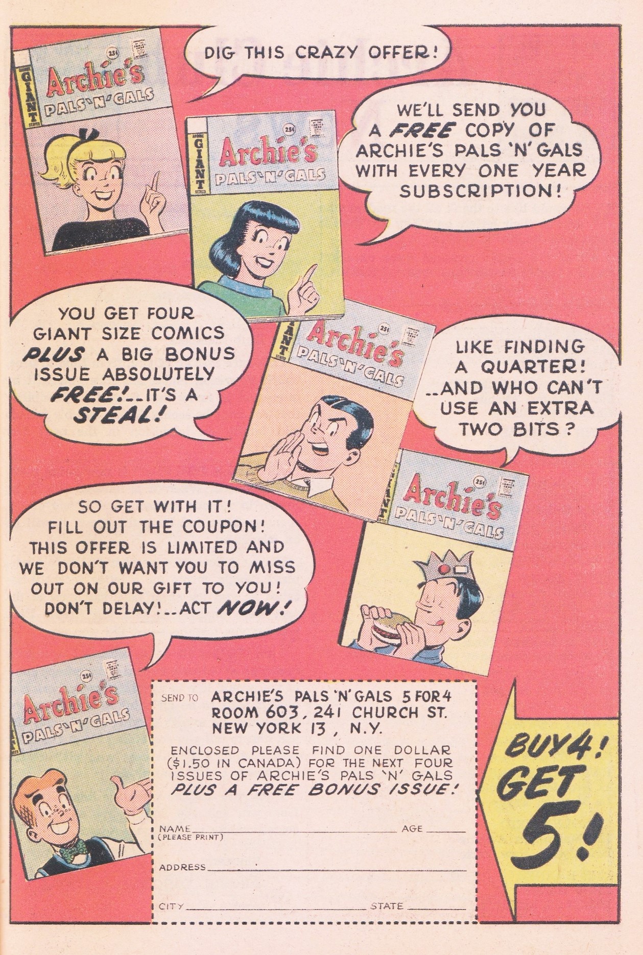 Read online Archie's Pals 'N' Gals (1952) comic -  Issue #24 - 29