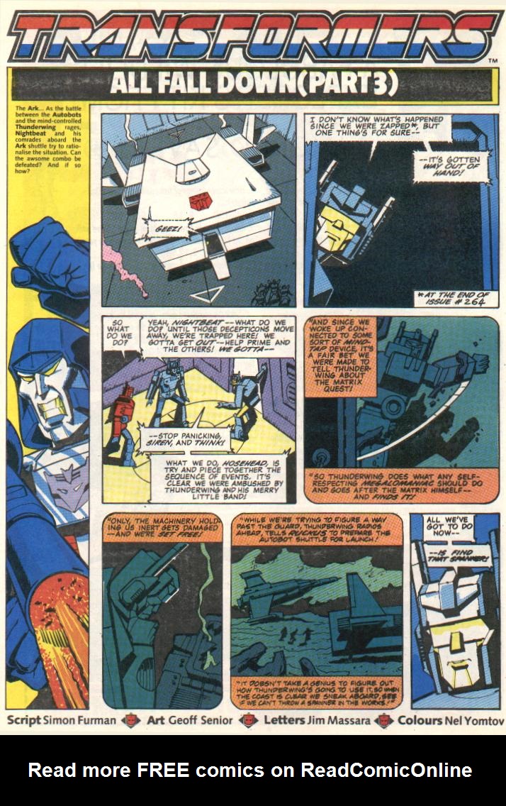 Read online The Transformers (UK) comic -  Issue #296 - 1