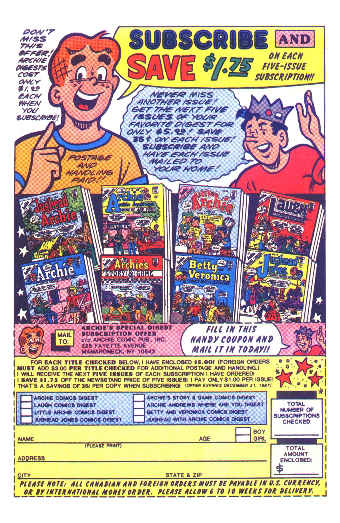 Read online Archie Giant Series Magazine comic -  Issue #573 - 25