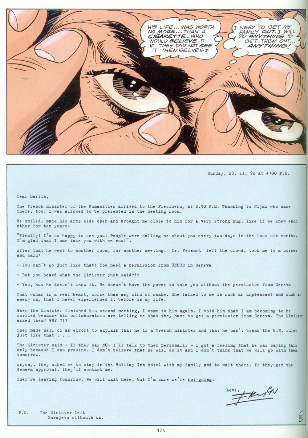 Read online Fax from Sarajevo comic -  Issue # TPB - 113