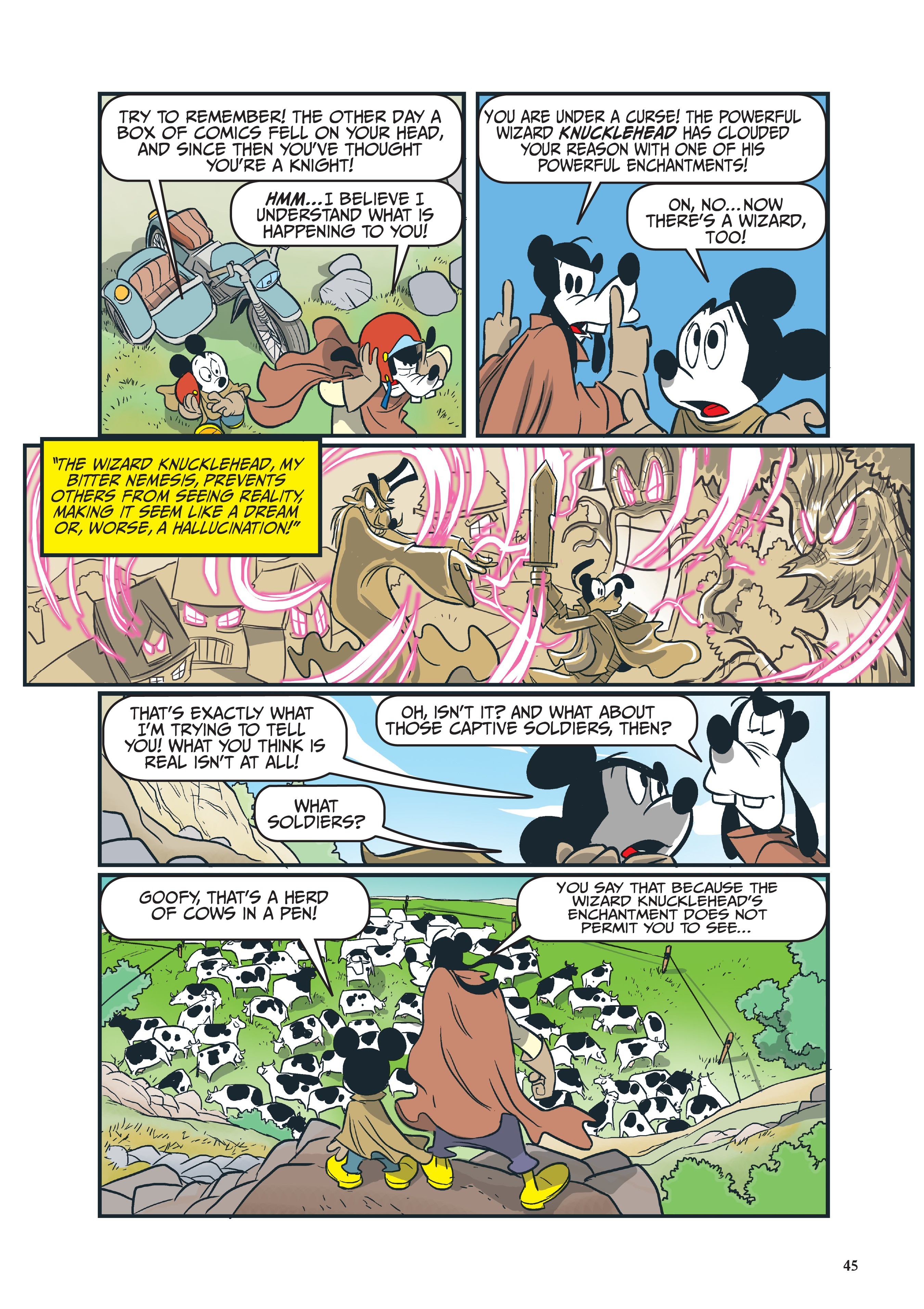Read online Disney Don Quixote, Starring Goofy and Mickey Mouse comic -  Issue # TPB - 46