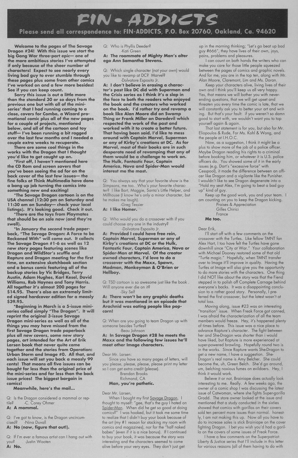 Read online The Savage Dragon (1993) comic -  Issue #24 - 26