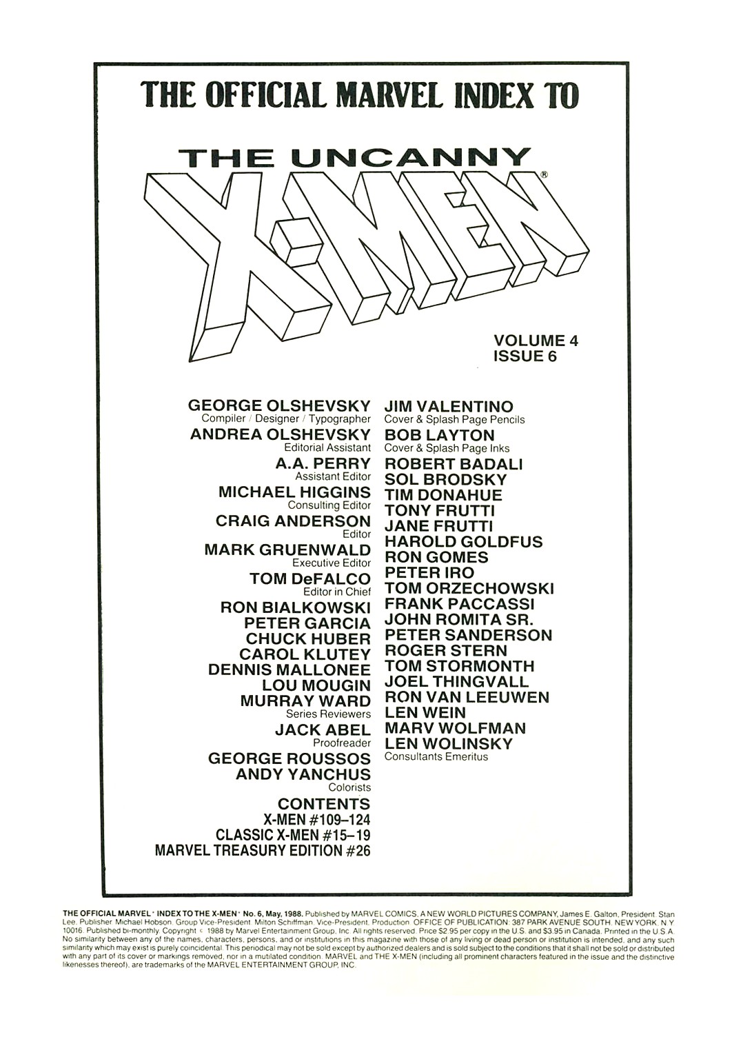 Read online The Official Marvel Index To The X-Men comic -  Issue #6 - 2