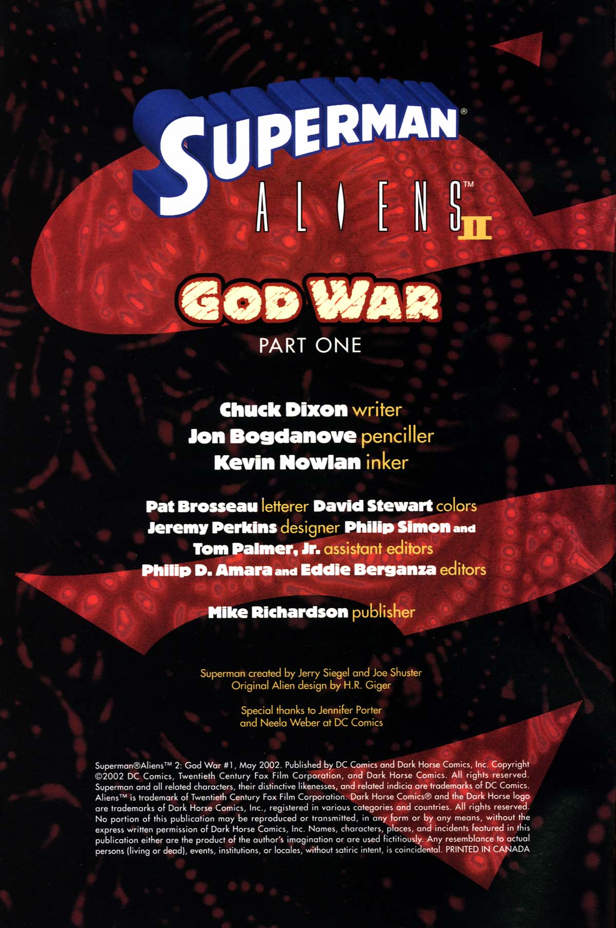 Read online Superman/Aliens 2: God War comic -  Issue #1 - 2