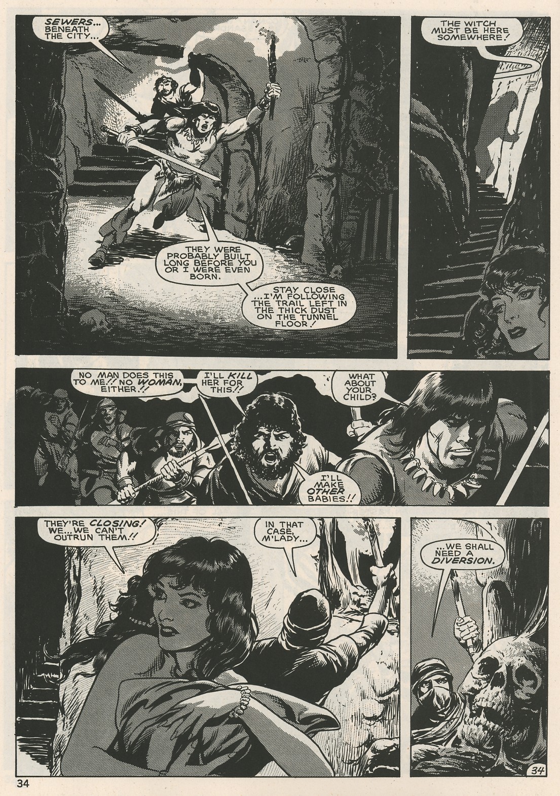 Read online The Savage Sword Of Conan comic -  Issue #125 - 34