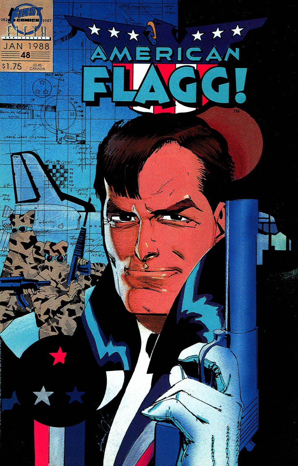 Read online American Flagg! comic -  Issue #48 - 1