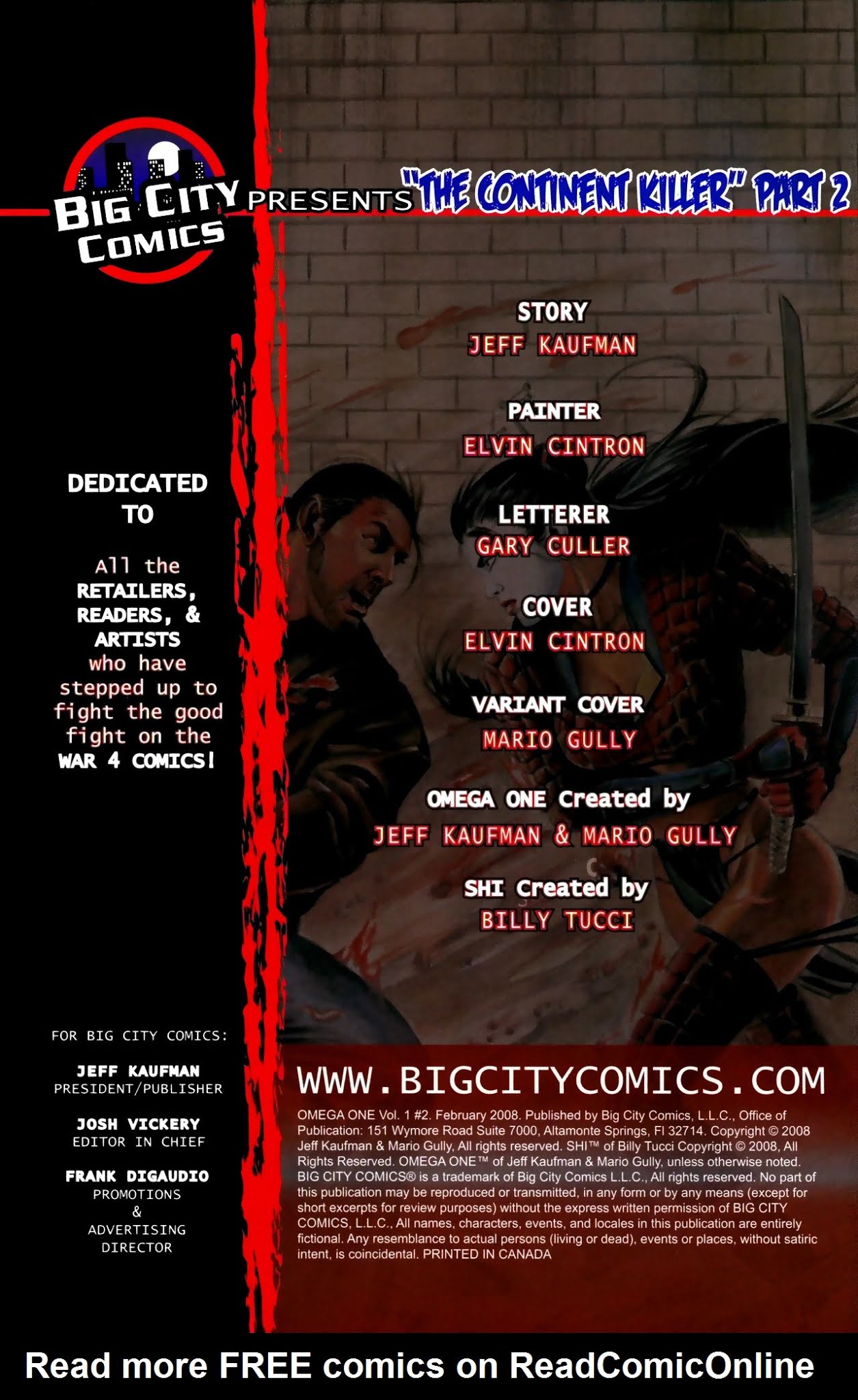 Read online Omega One comic -  Issue #2 - 2