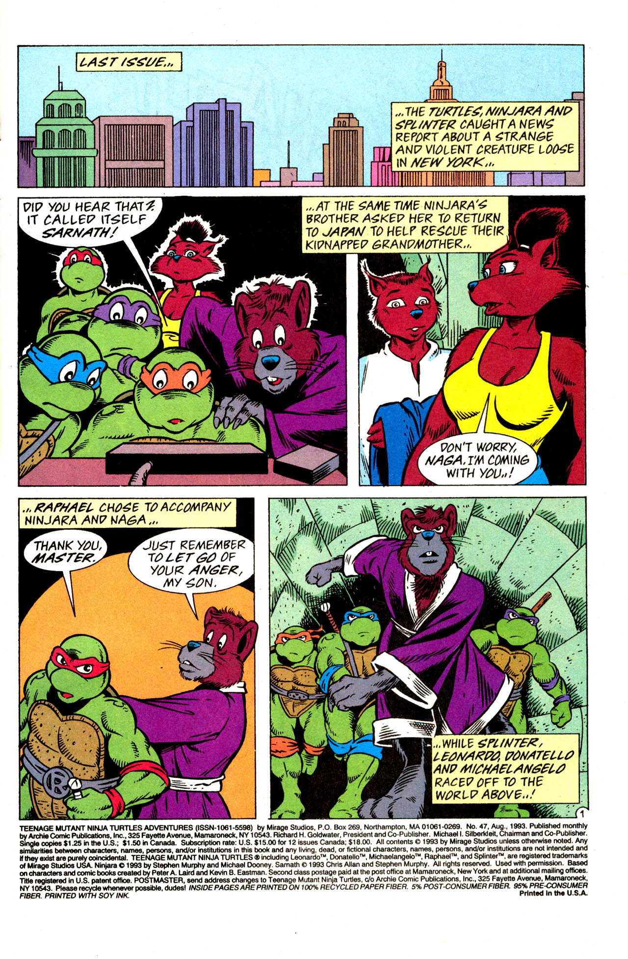 Read online Teenage Mutant Ninja Turtles Adventures (1989) comic -  Issue #47 - 3