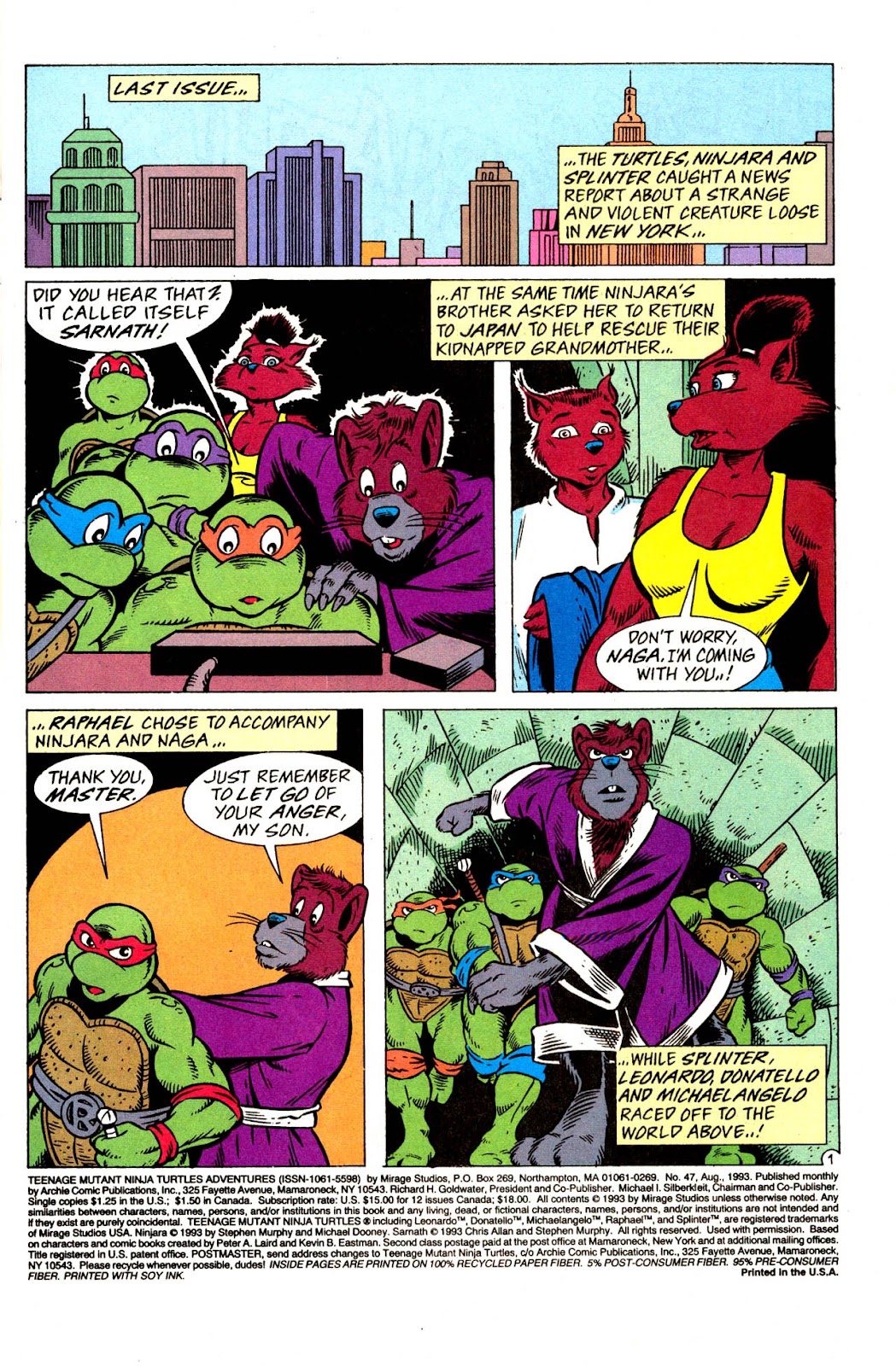 Teenage Mutant Ninja Turtles Adventures (1989) issue 47 - Page 3