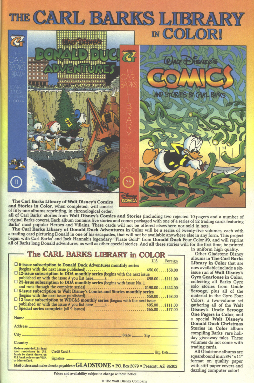 Read online Walt Disney's Donald Duck Adventures (1987) comic -  Issue #30 - 63