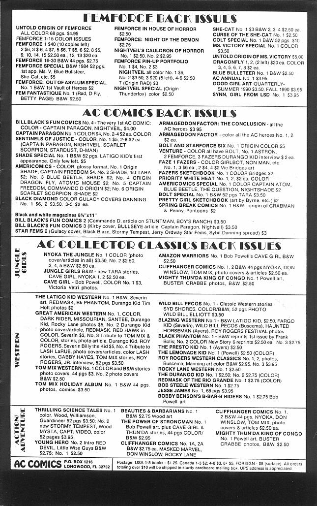 Read online Femforce Night of the Demon comic -  Issue # Full - 35