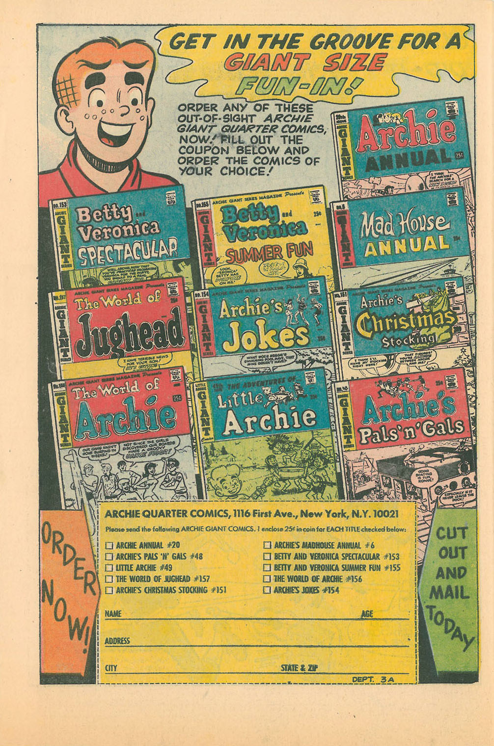 Read online Archie's Madhouse comic -  Issue #64 - 33
