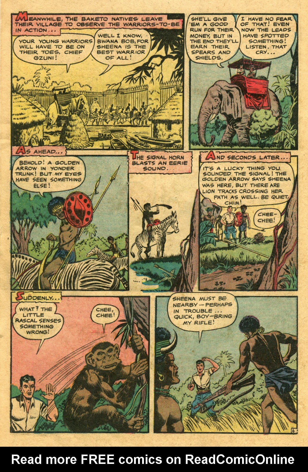 Read online Sheena, Queen of the Jungle (1942) comic -  Issue #9 - 8