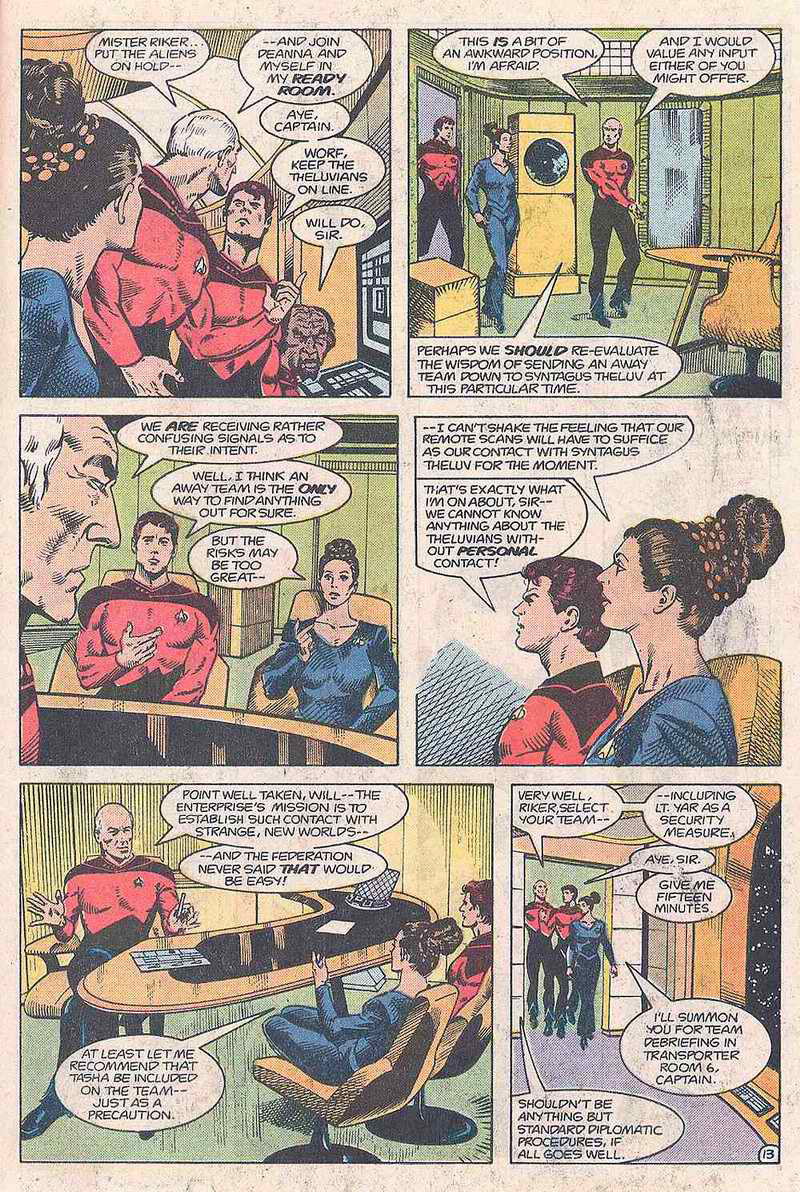 Read online Star Trek: The Next Generation (1988) comic -  Issue #1 - 12