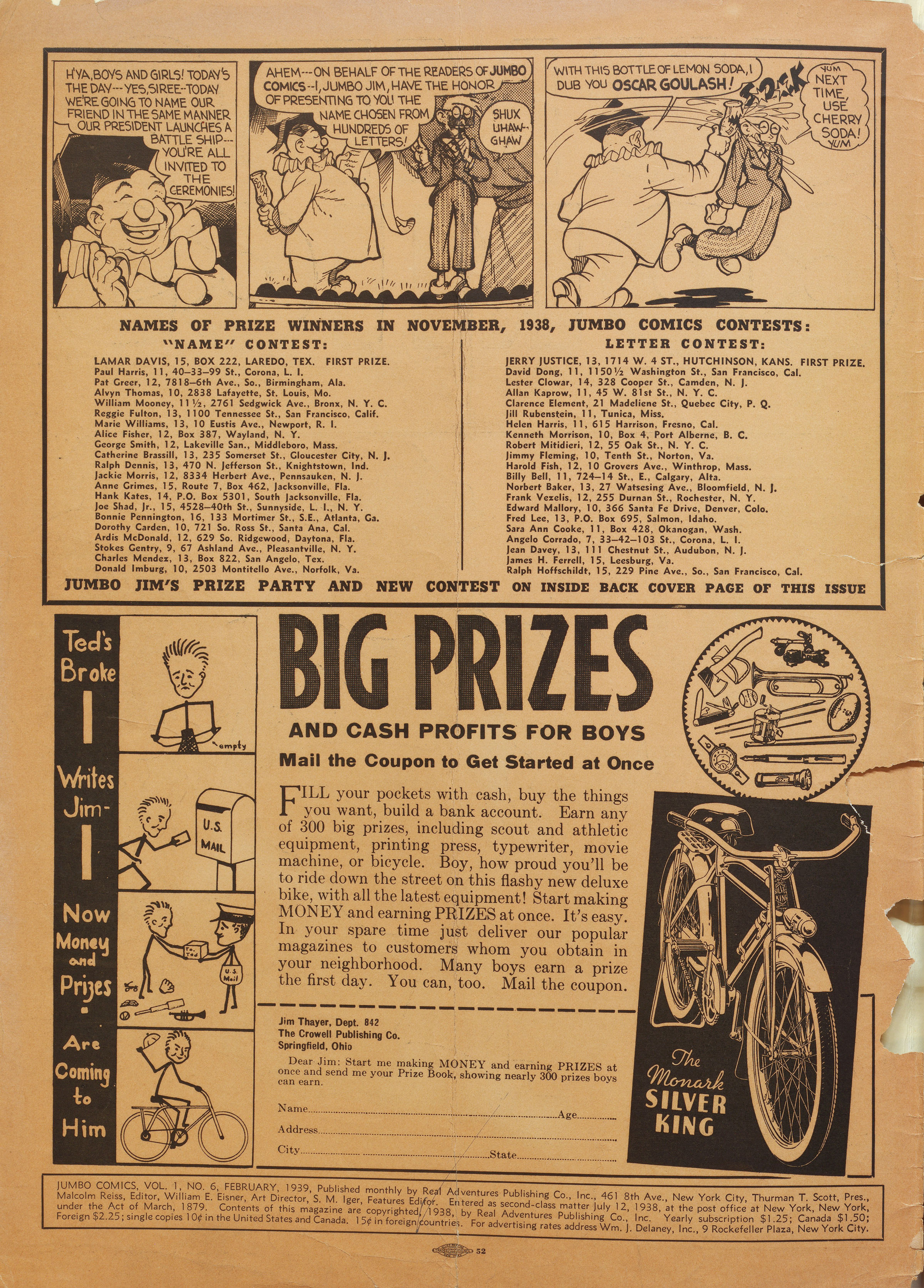 Read online Jumbo Comics comic -  Issue #6 - 2