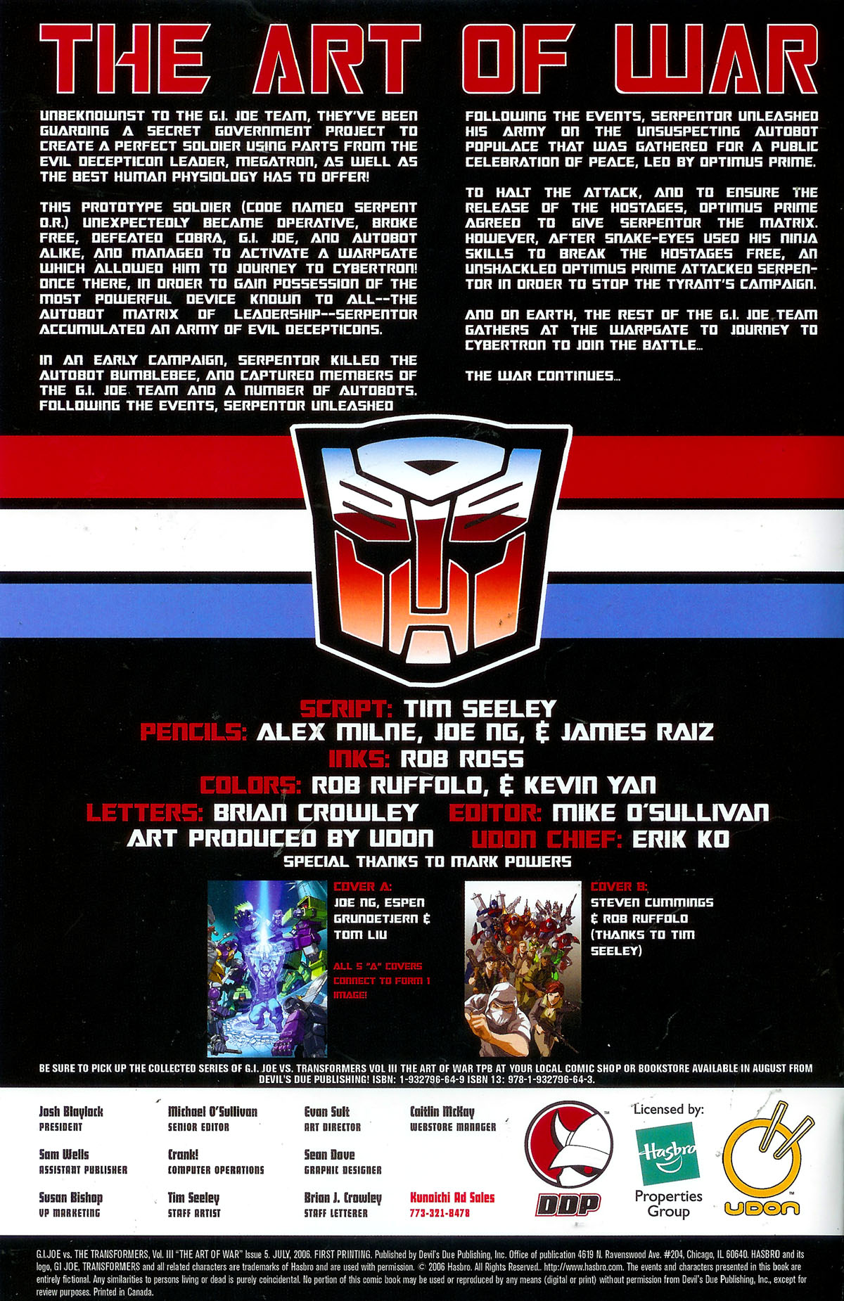 Read online G.I. Joe vs. The Transformers III: The Art of War comic -  Issue #5 - 3