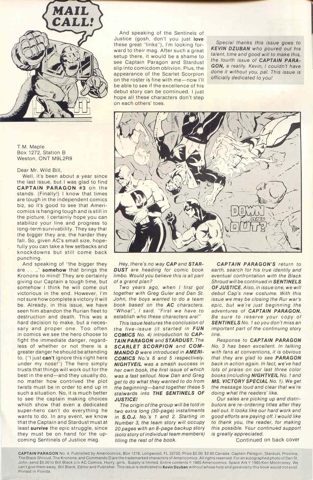 Read online Captain Paragon (1983) comic -  Issue #4 - 2