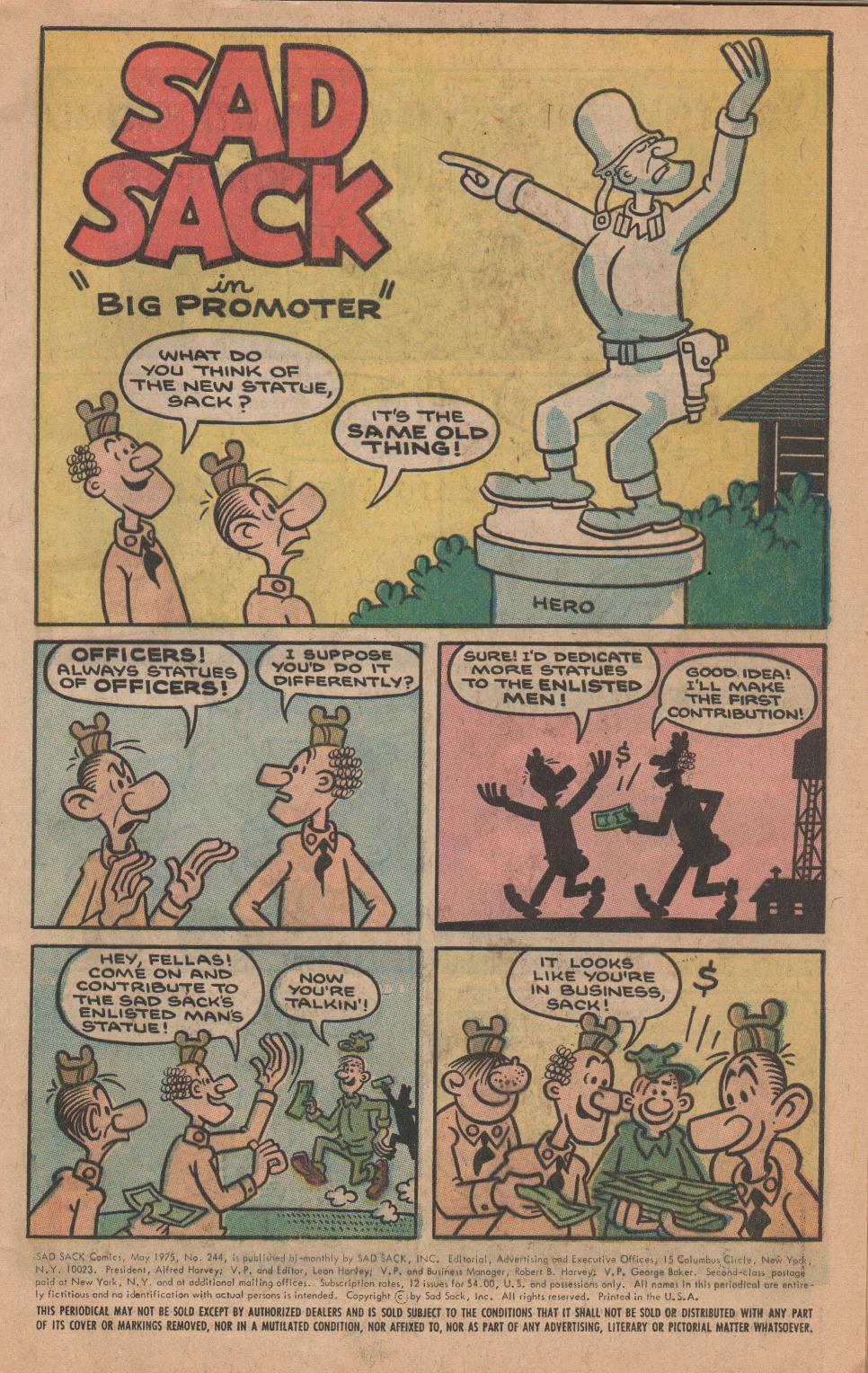 Read online Sad Sack comic -  Issue #244 - 2