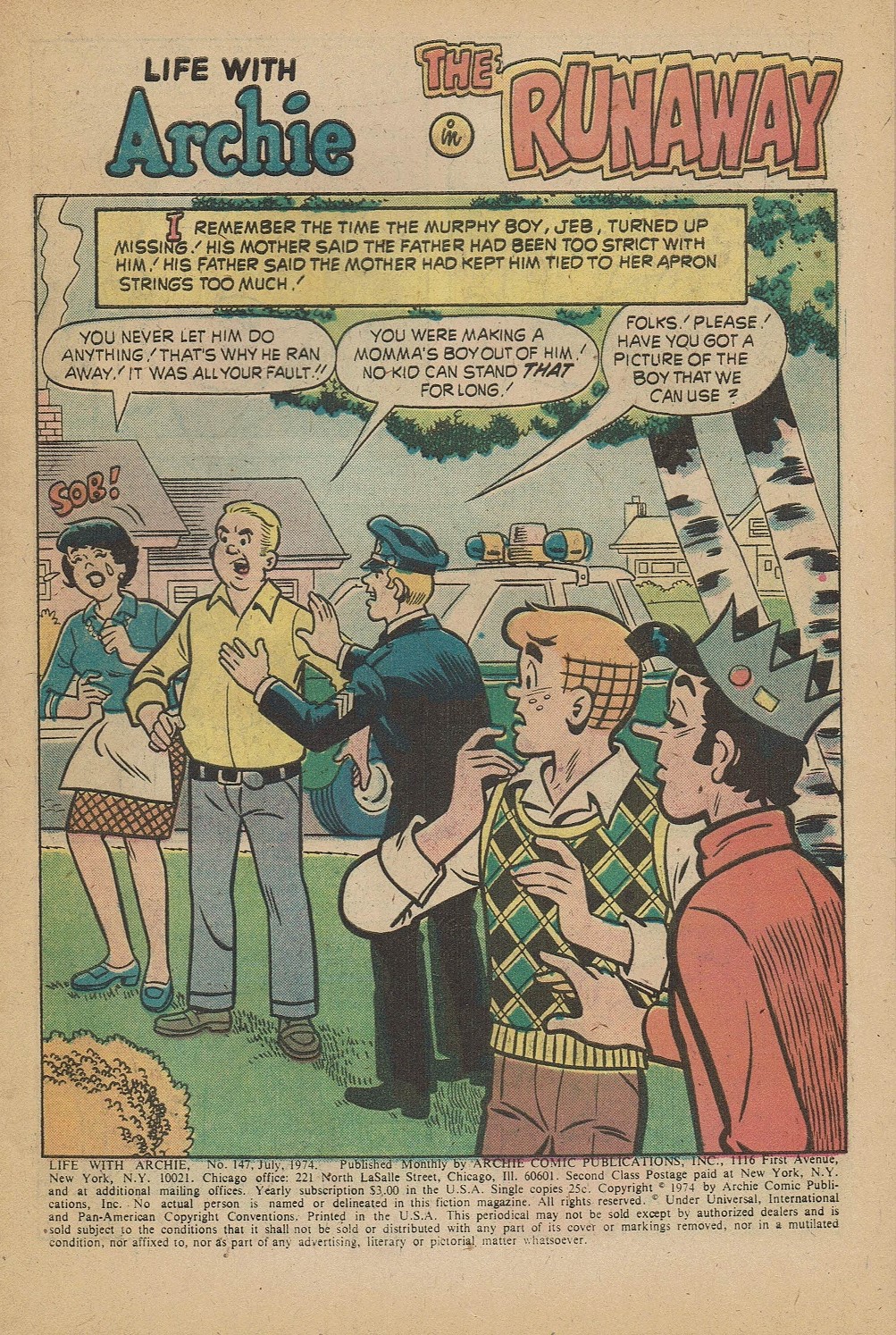 Read online Life With Archie (1958) comic -  Issue #147 - 3
