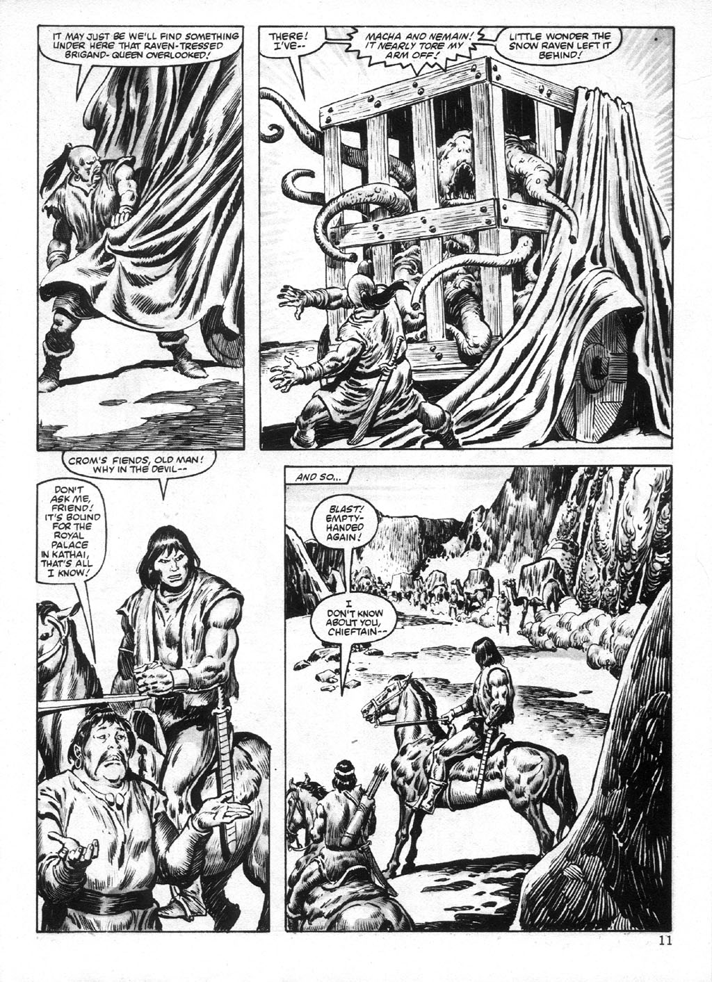 Read online The Savage Sword Of Conan comic -  Issue #95 - 11