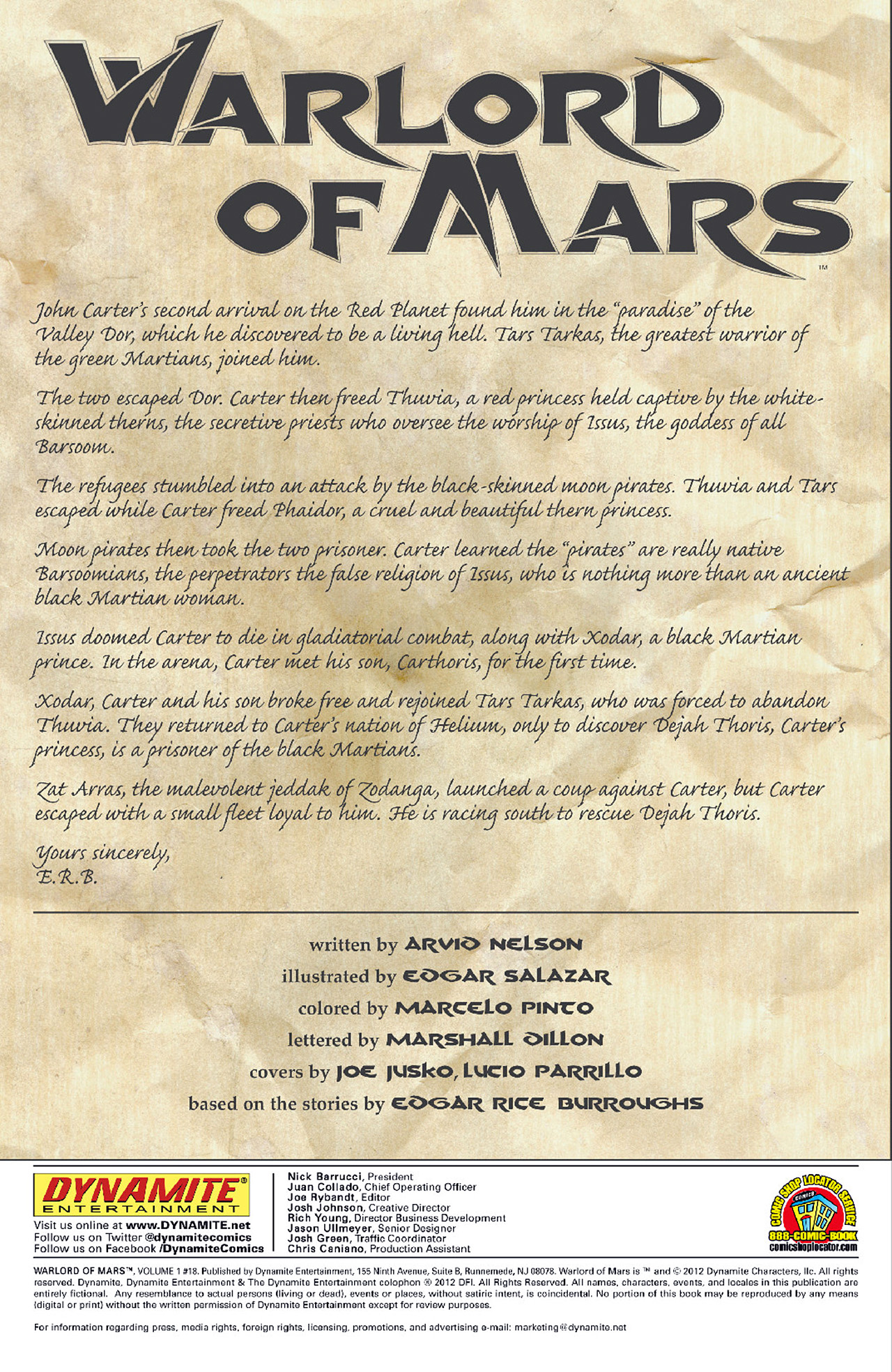 Read online Warlord of Mars comic -  Issue #18 - 3