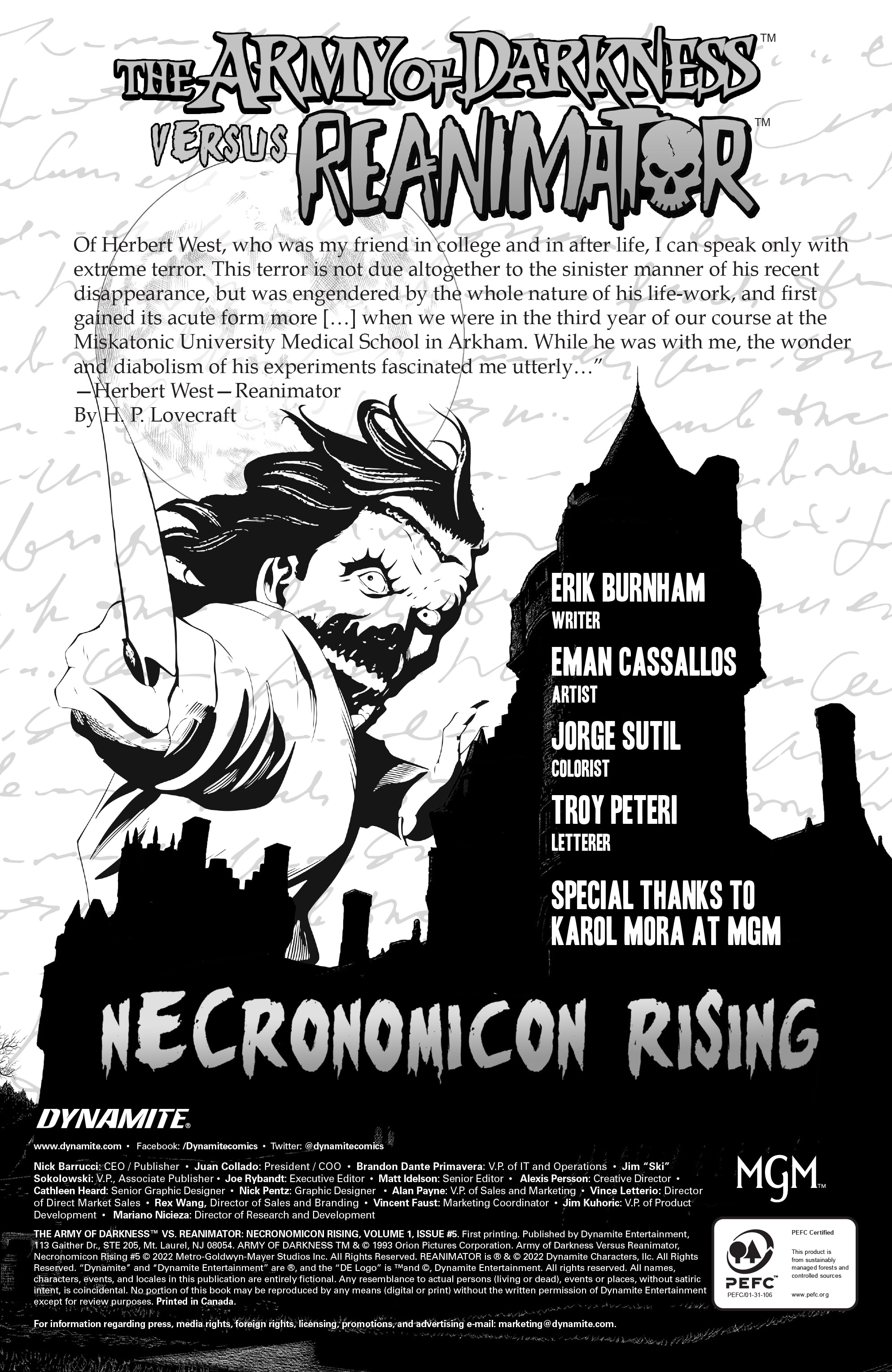 Read online Army of Darkness Vs. Reanimator: Necronomicon Rising comic -  Issue #5 - 5