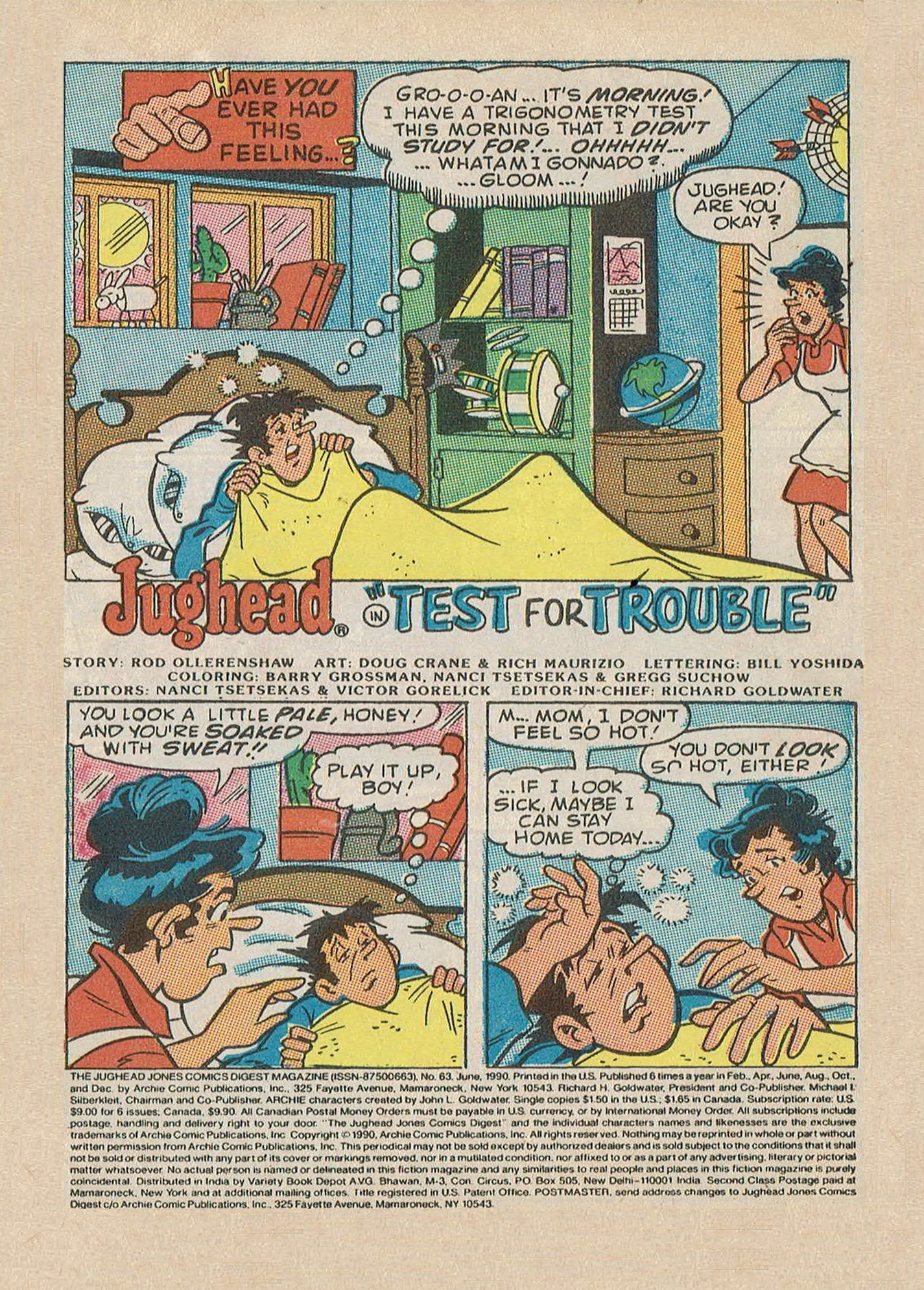 Read online Jughead Jones Comics Digest comic -  Issue #63 - 3