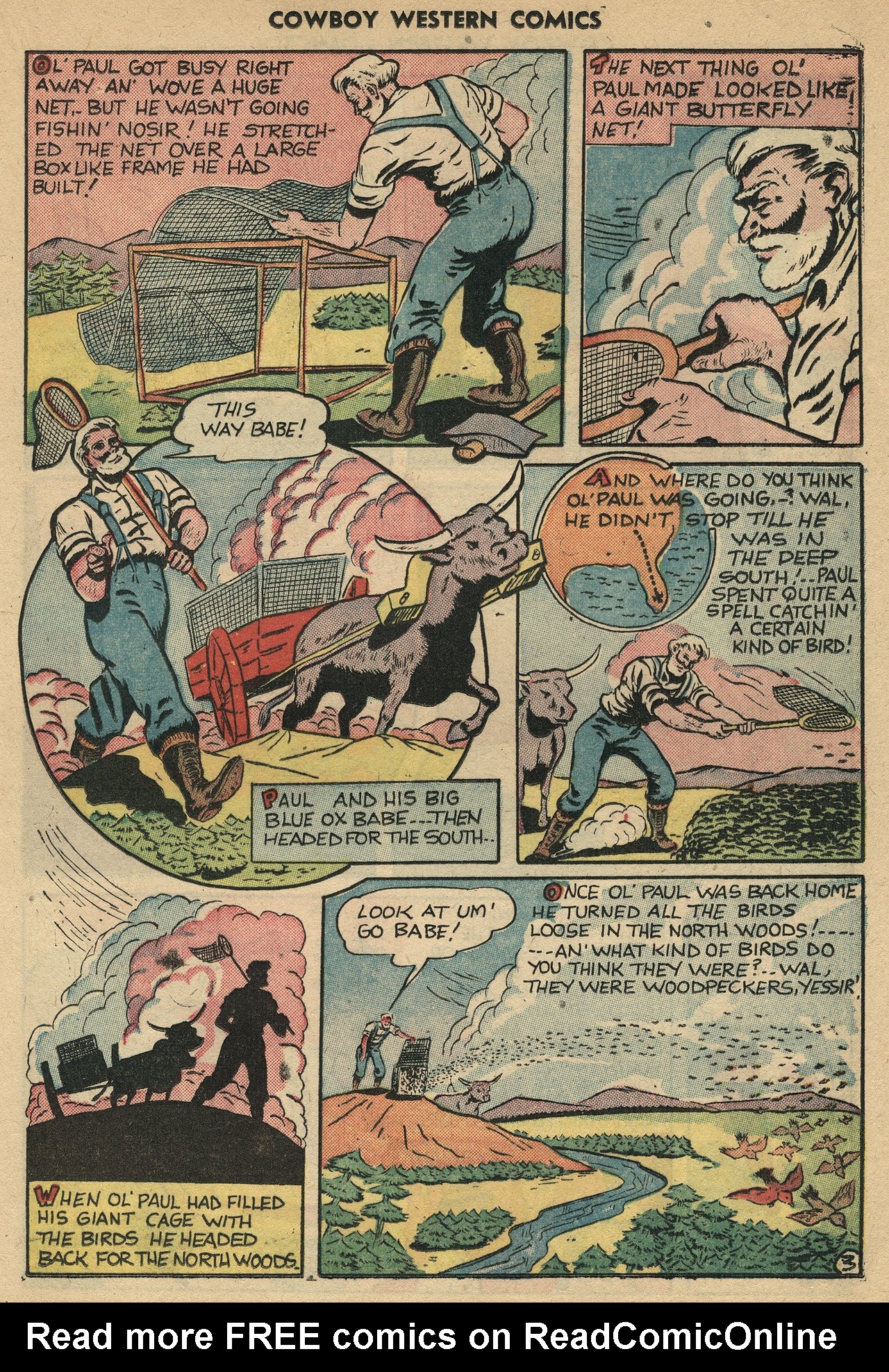 Read online Cowboy Western Comics (1948) comic -  Issue #34 - 21