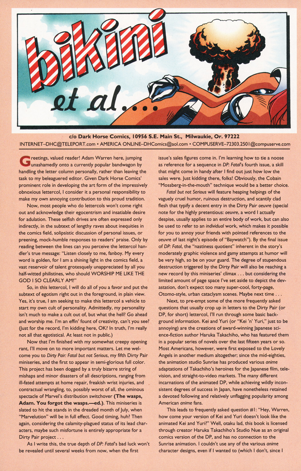 Read online Dirty Pair: Fatal But Not Serious comic -  Issue #1 - 28