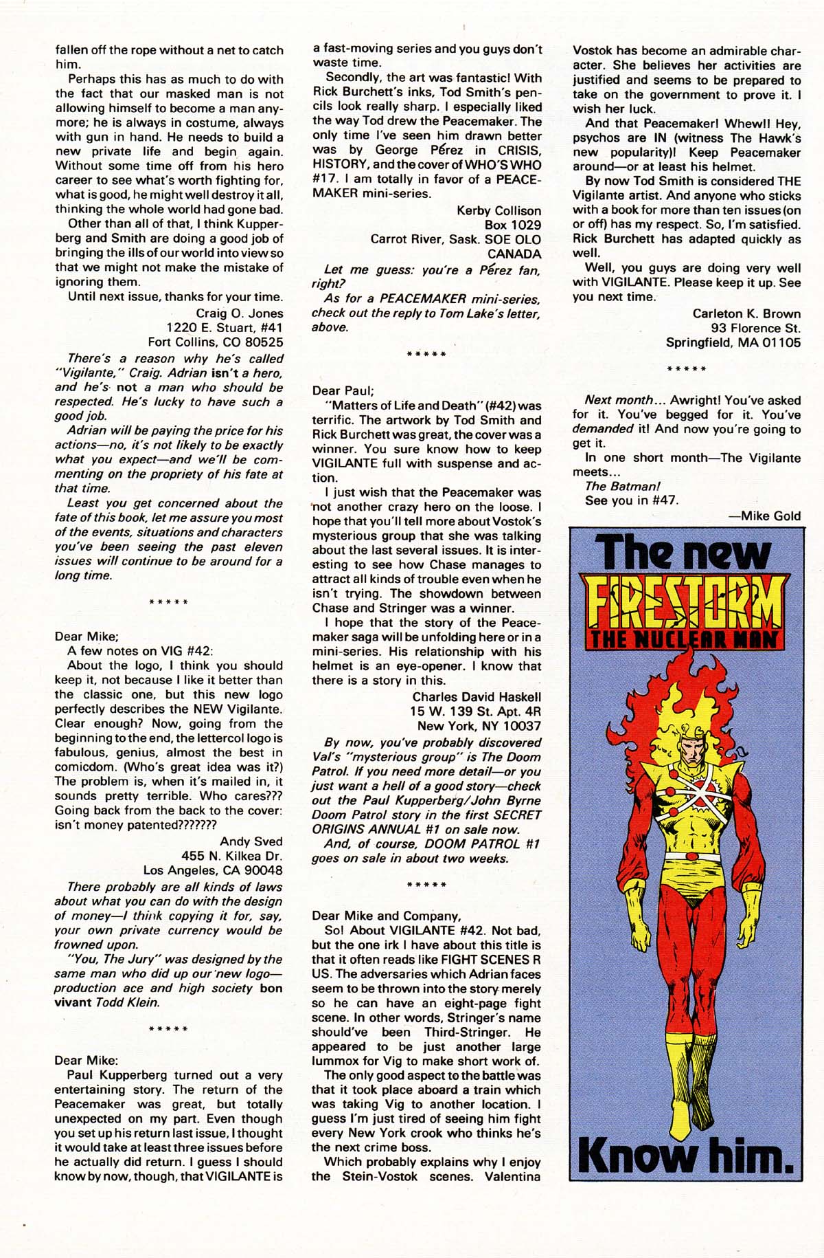 Read online Vigilante (1983) comic -  Issue #46 - 31