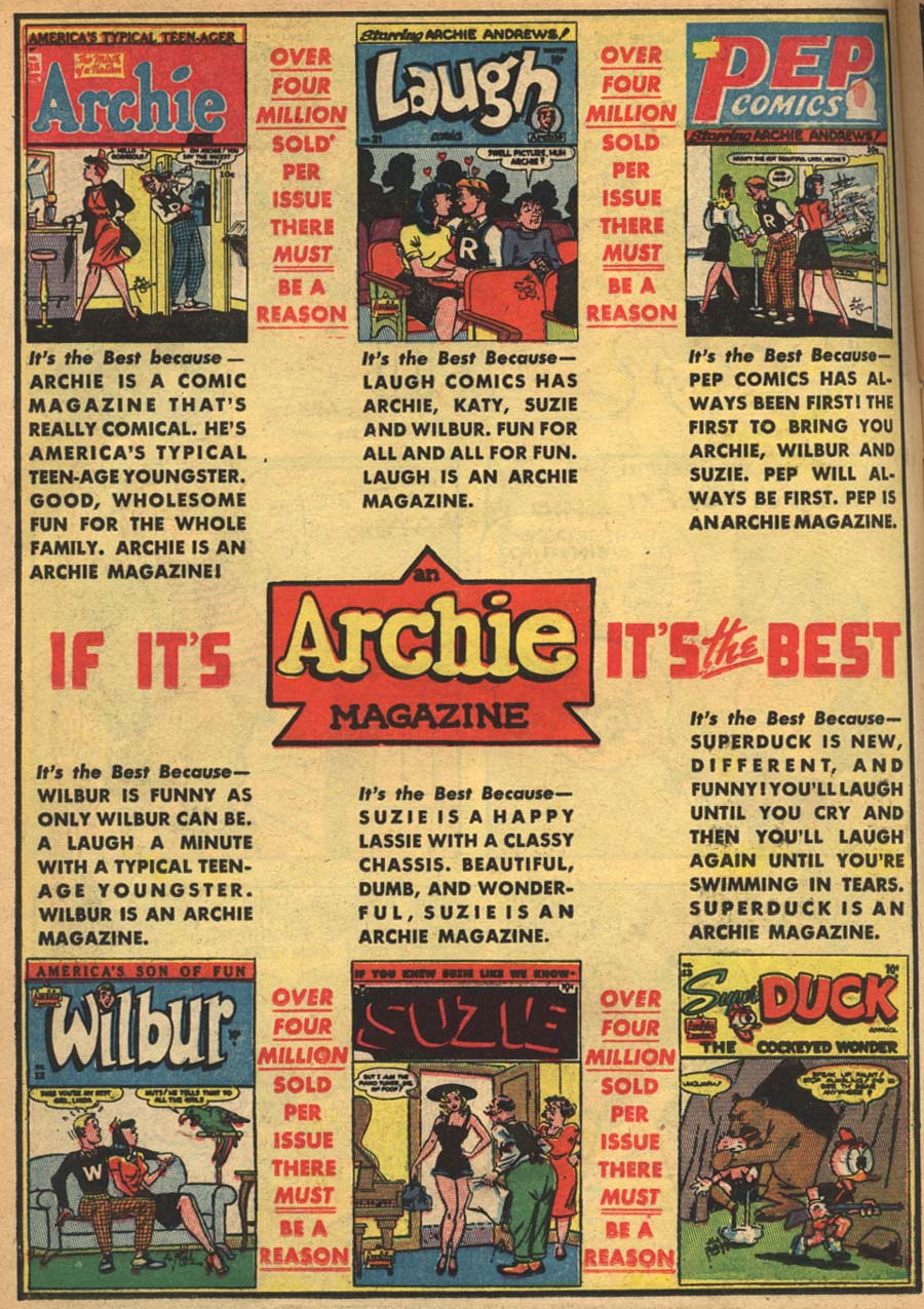 Read online Pep Comics comic -  Issue #61 - 21