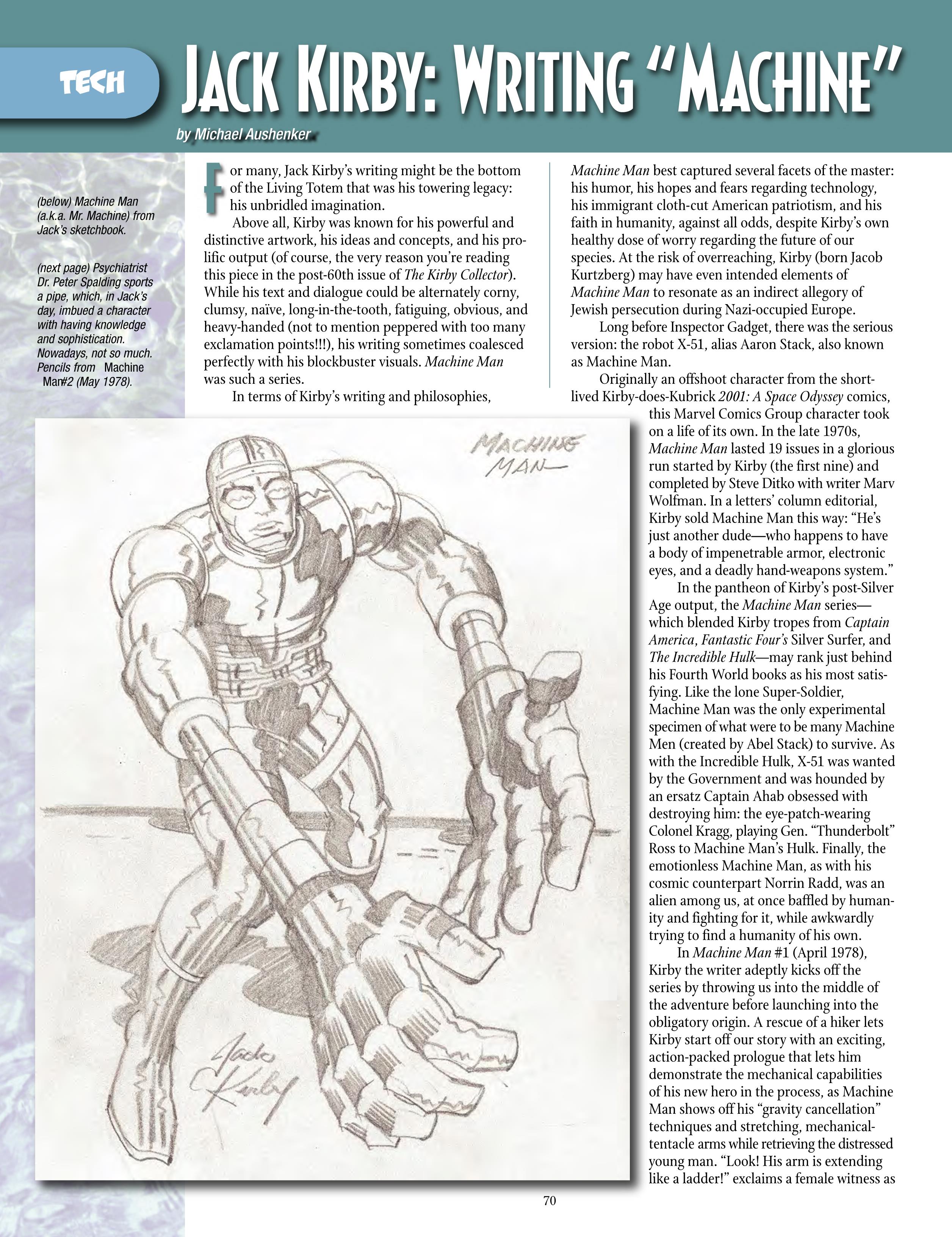 Read online The Jack Kirby Collector comic -  Issue #68 - 72