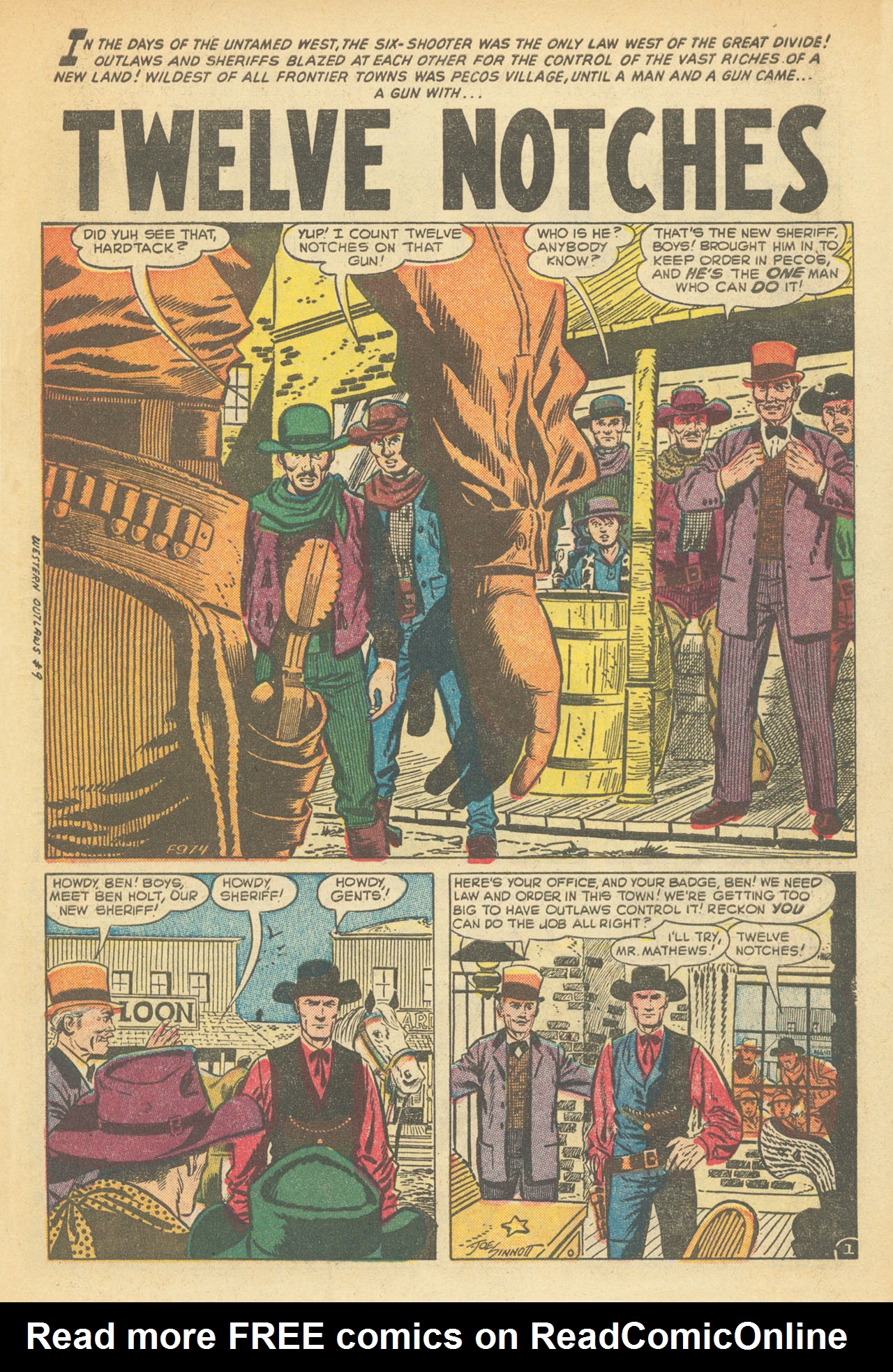 Read online Western Outlaws (1954) comic -  Issue #9 - 3