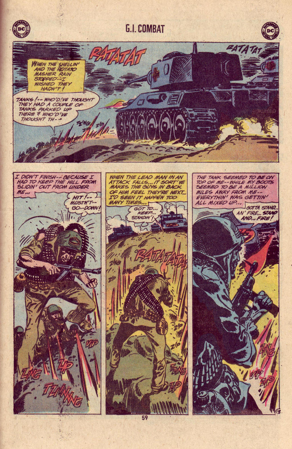 Read online G.I. Combat (1952) comic -  Issue #146 - 61