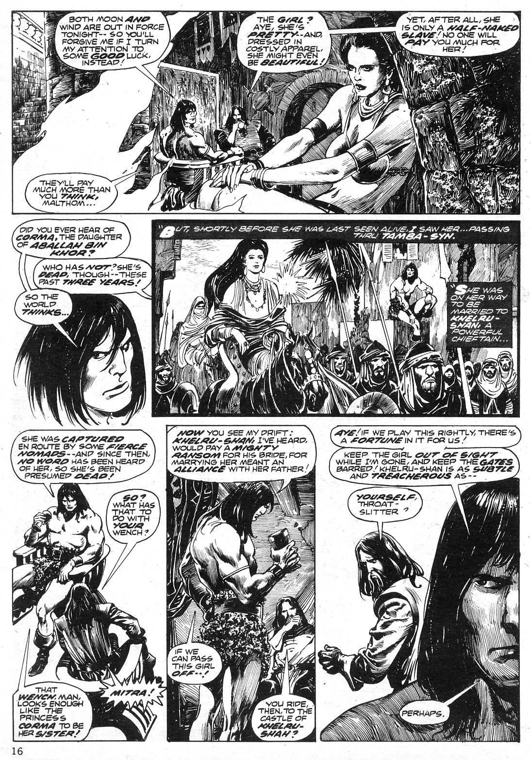 Read online The Savage Sword Of Conan comic -  Issue #12 - 16