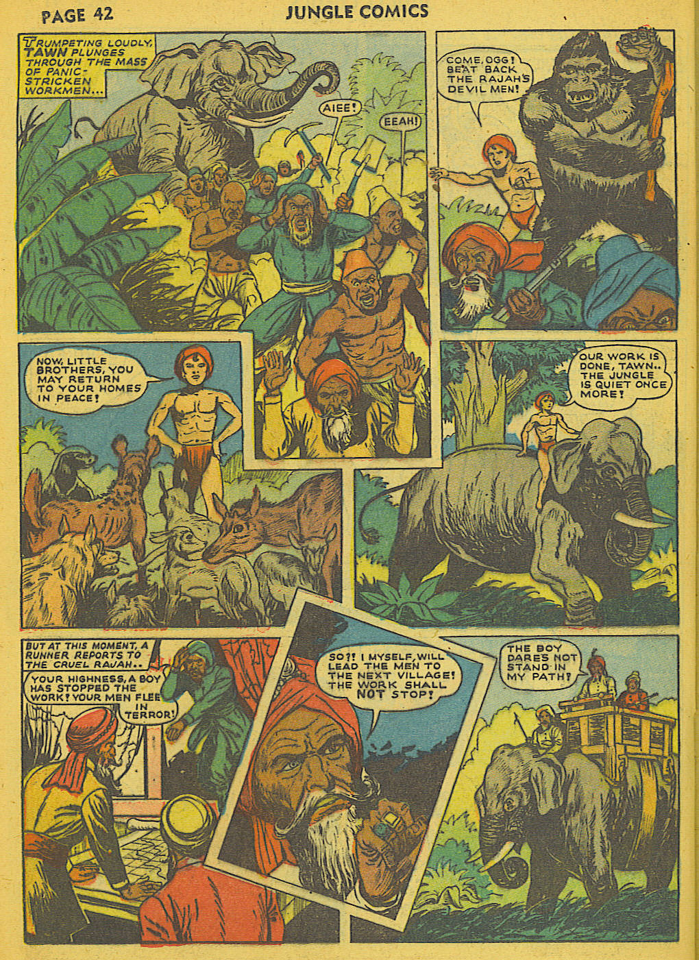 Read online Jungle Comics comic -  Issue #36 - 45
