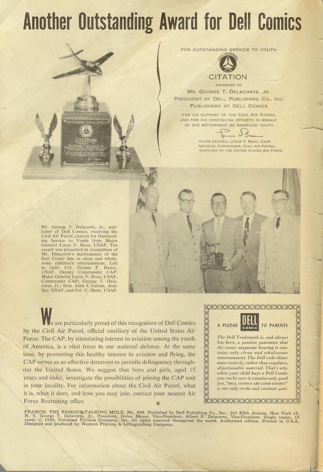 Read online Four Color Comics comic -  Issue #698 - 2