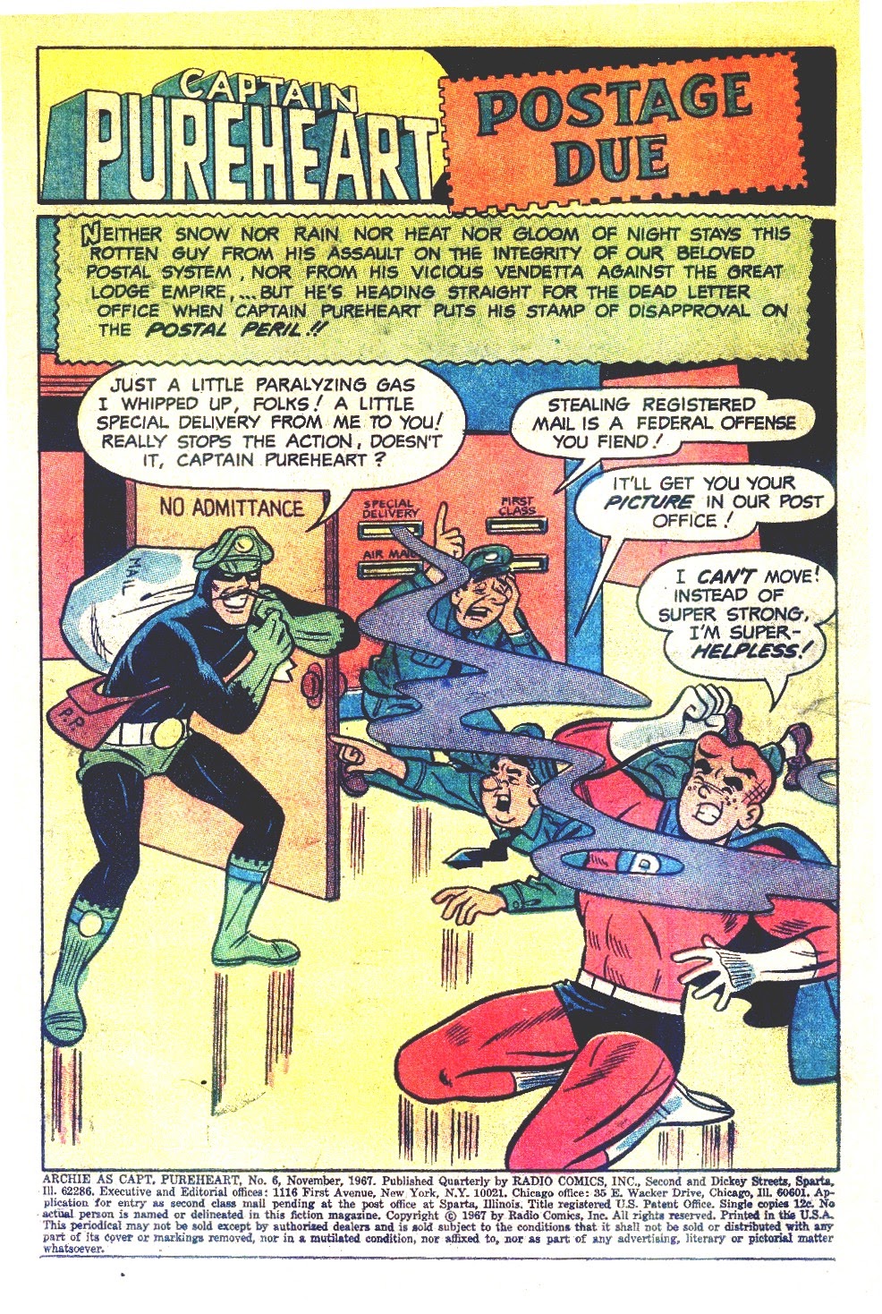 Read online Archie as Captain Pureheart comic -  Issue #6 - 3