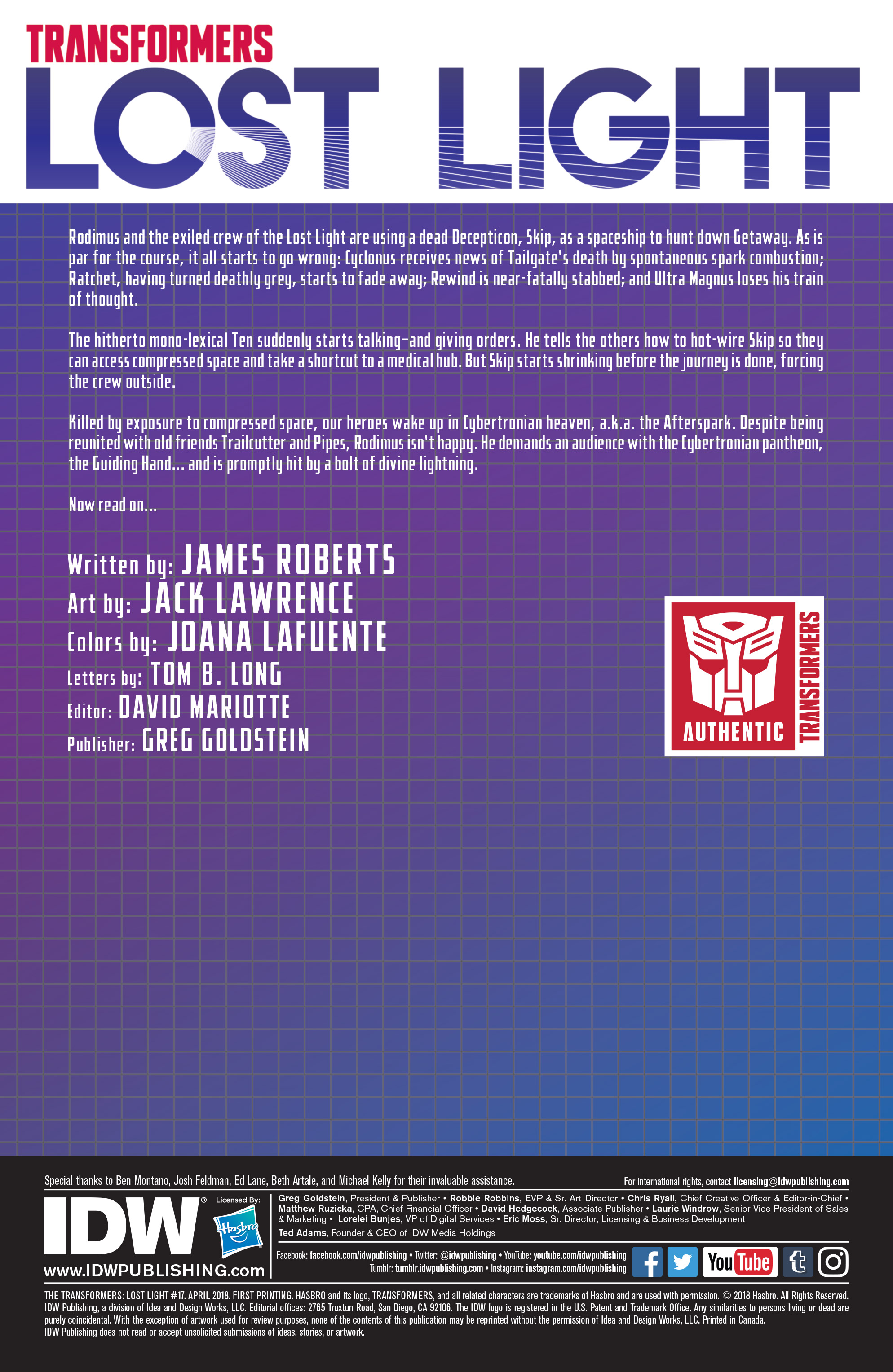 Read online The Transformers: Lost Light comic -  Issue #17 - 2