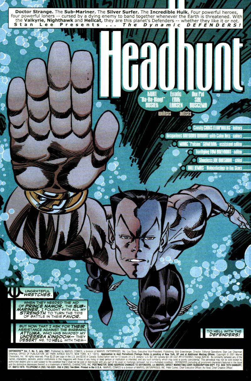 Read online Defenders (2001) comic -  Issue #5 - 2