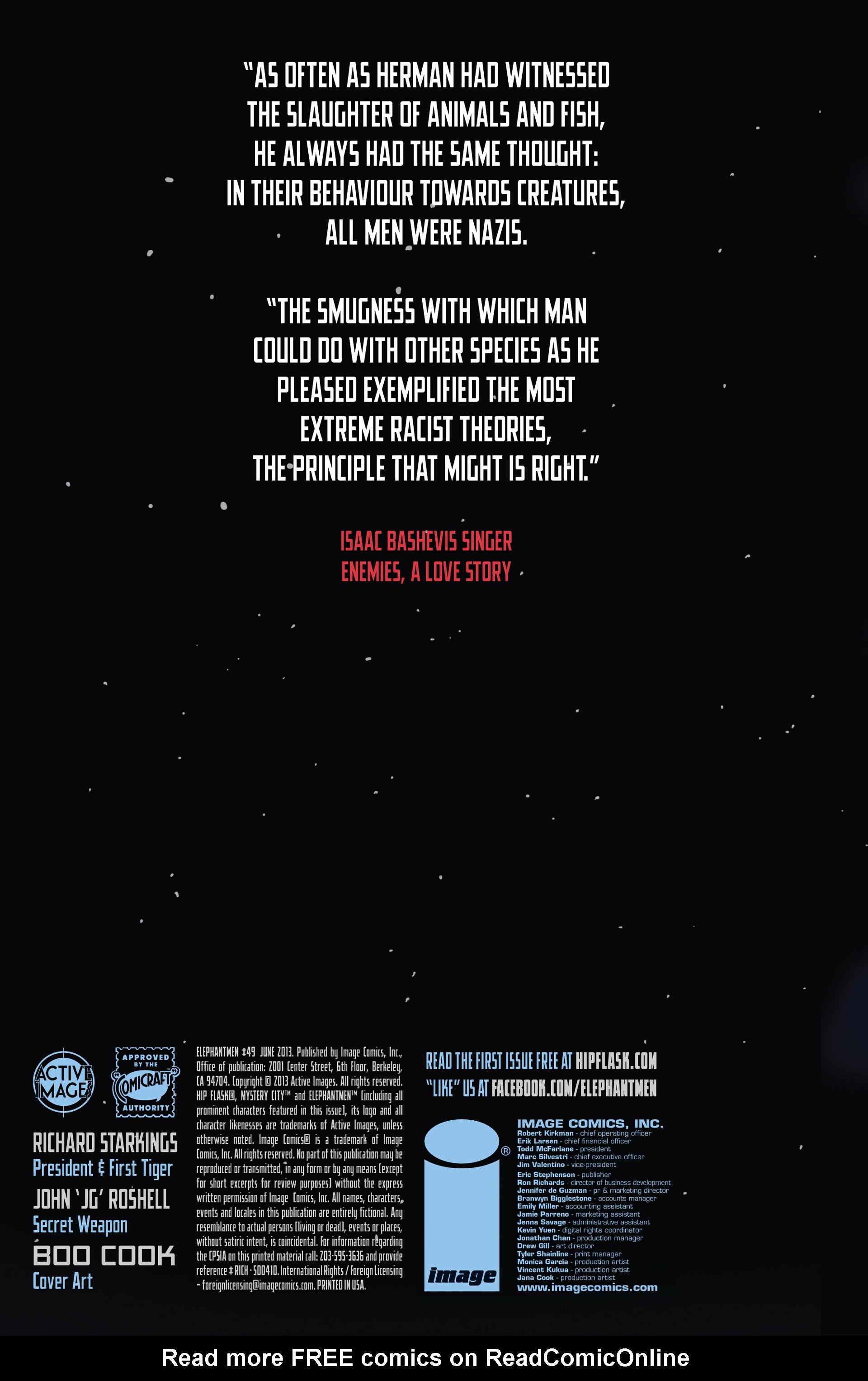Read online Elephantmen comic -  Issue #49 - 2