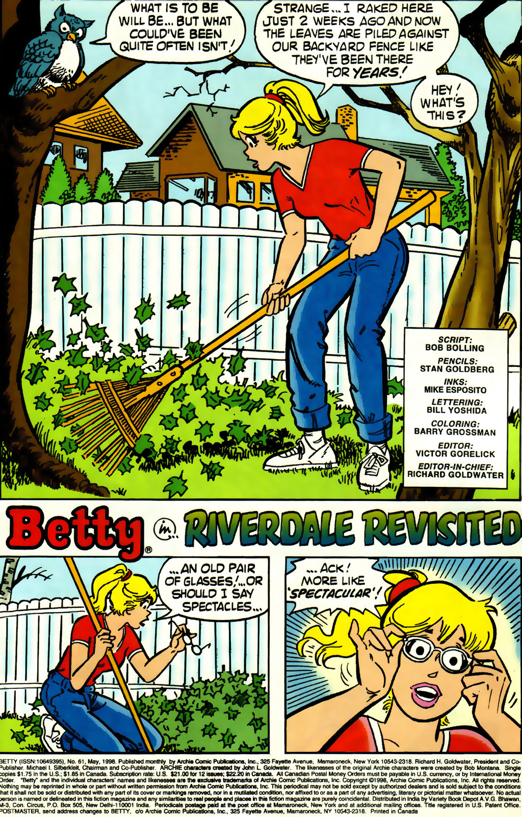 Read online Betty comic -  Issue #61 - 2