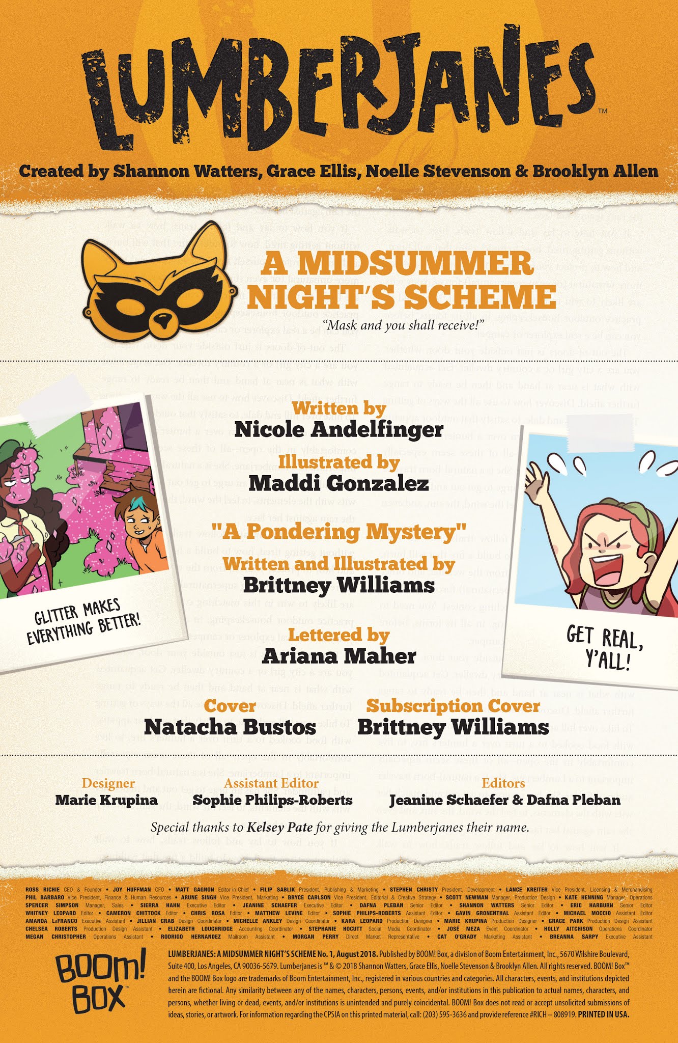 Read online Lumberjanes: A Midsummer Night's Scheme Special comic -  Issue # Full - 2