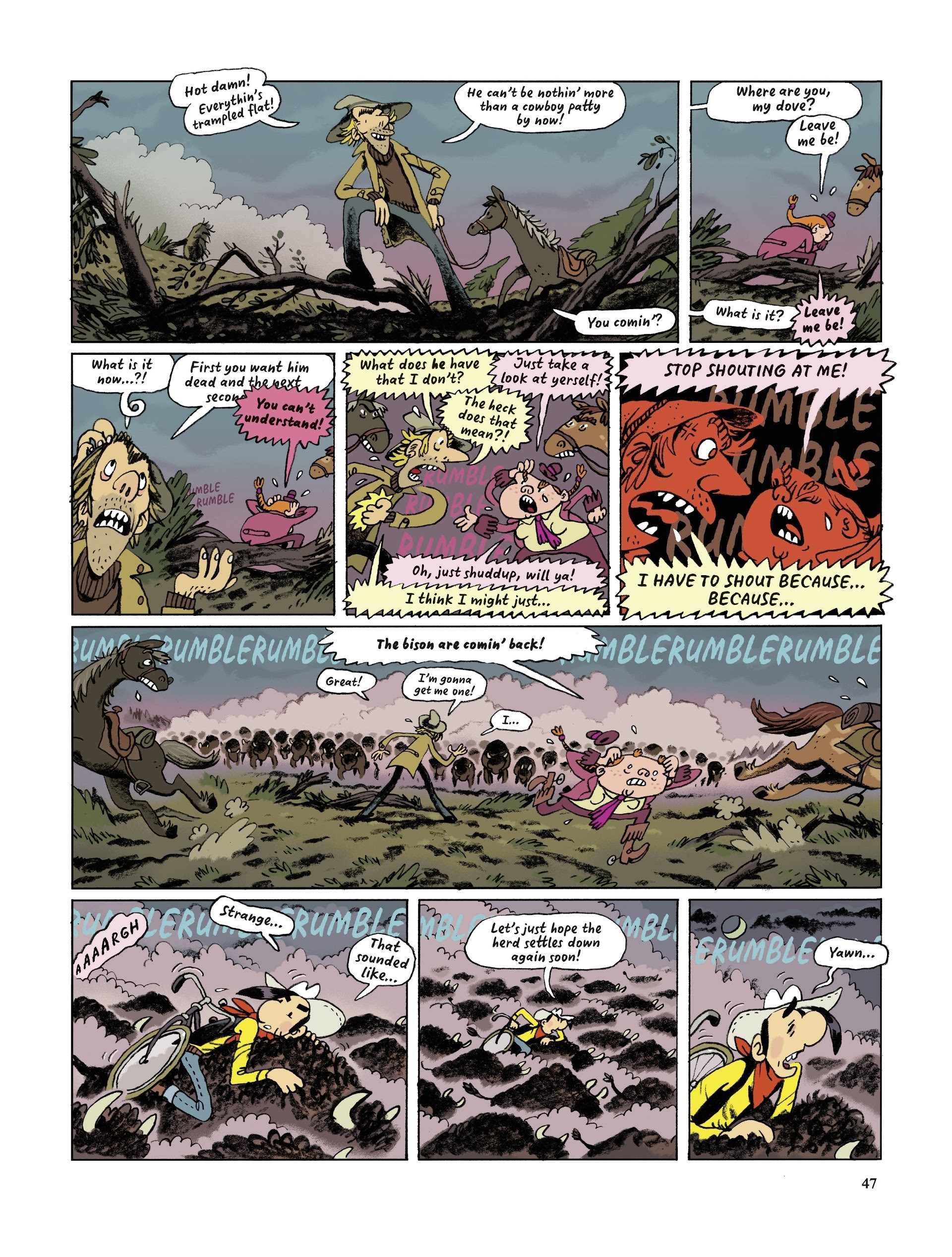 Read online Lucky Luke Saddles Up comic -  Issue # TPB - 47