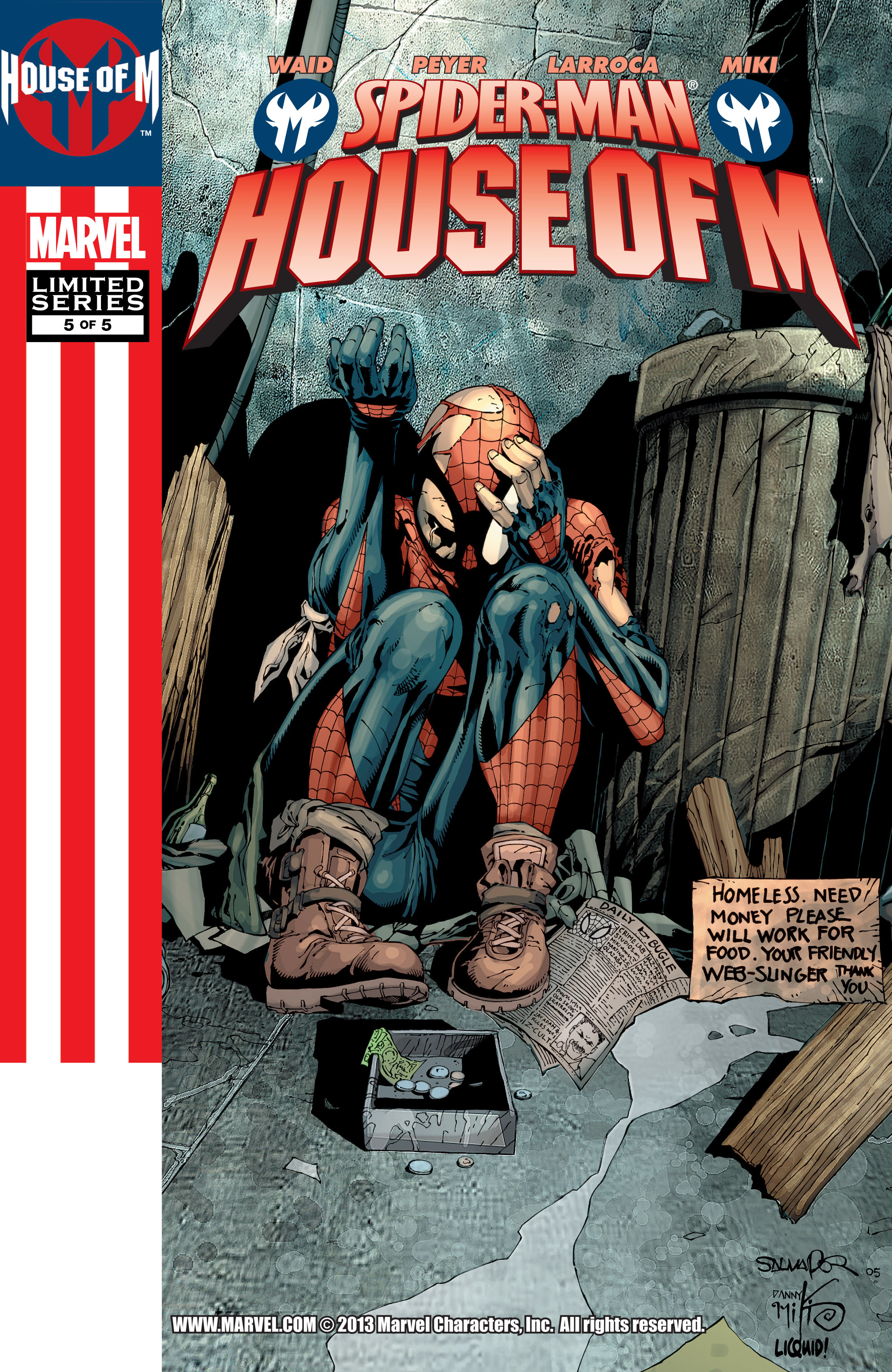 Read online Spider-Man: House of M comic -  Issue #5 - 1