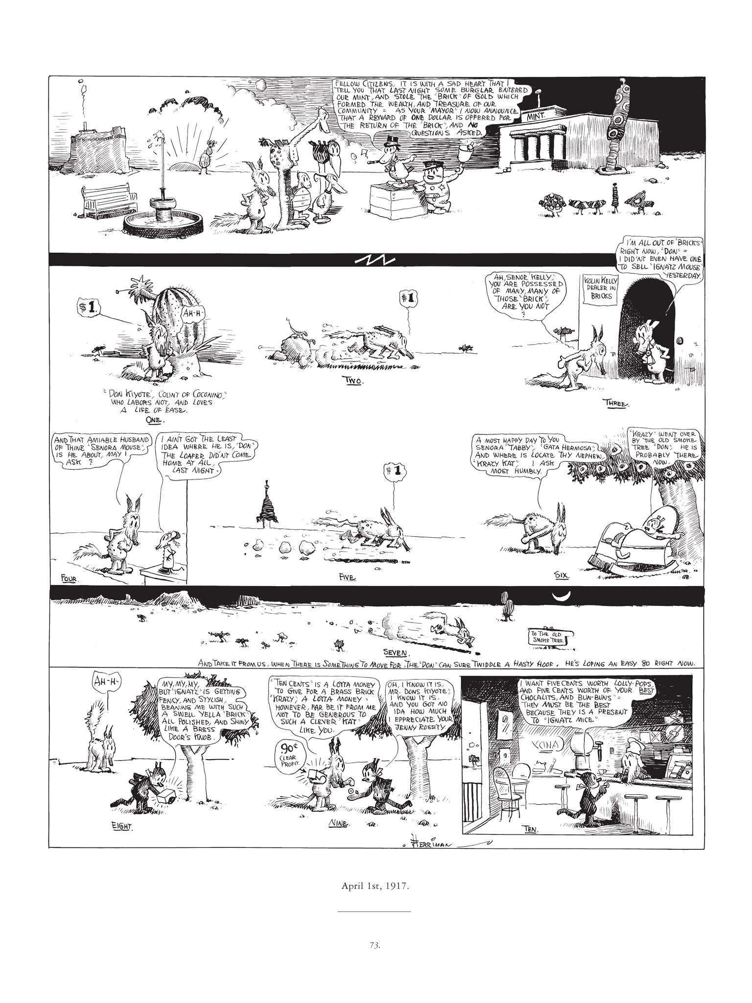Read online Krazy & Ignatz comic -  Issue # TPB 1 - 73
