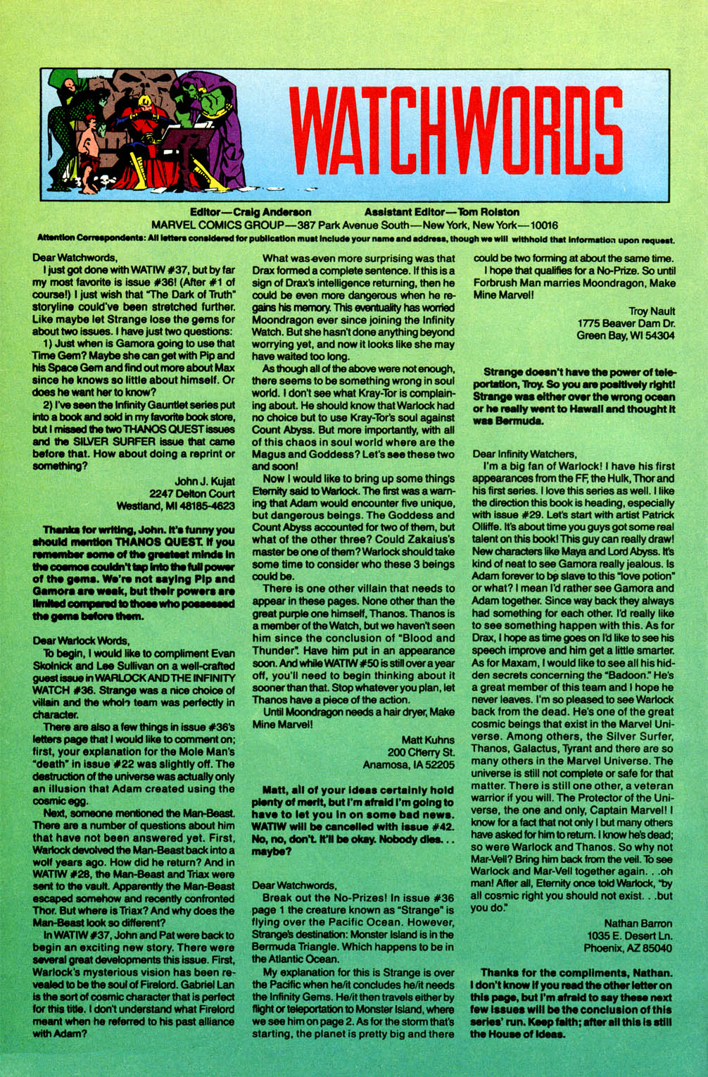 Read online Warlock and the Infinity Watch comic -  Issue #39 - 23