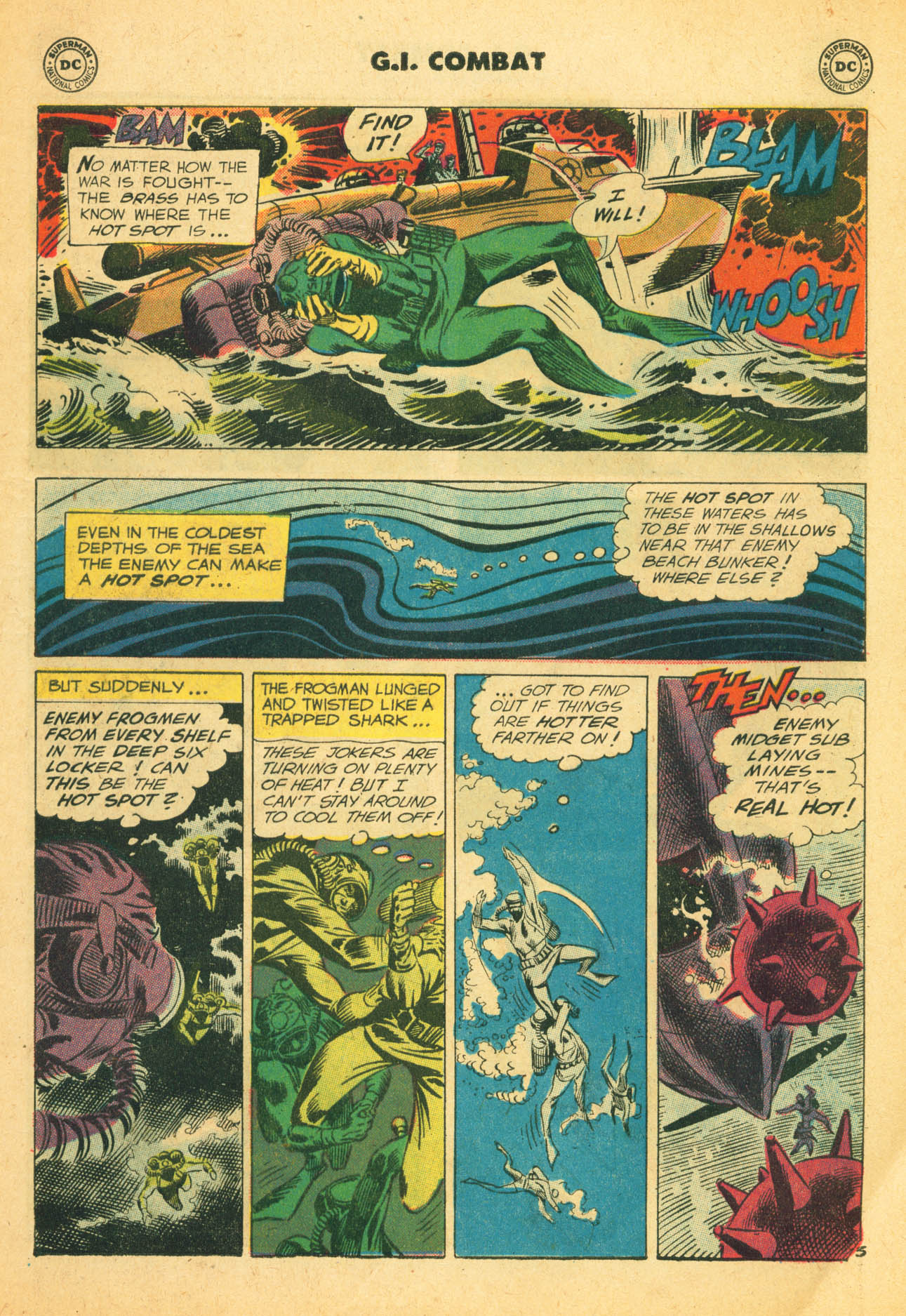 Read online G.I. Combat (1952) comic -  Issue #70 - 5